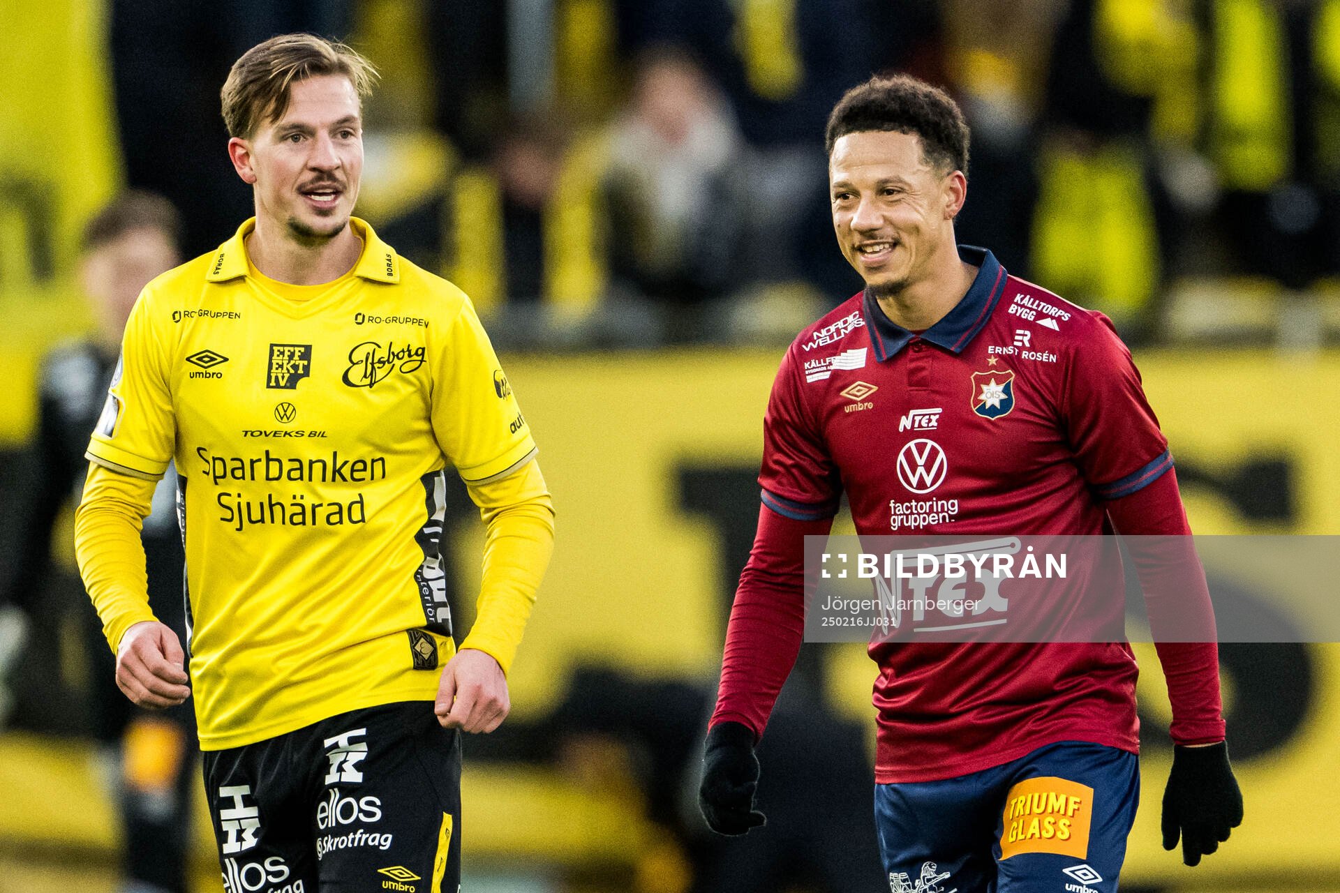 Elfsborgs Simon Olsson och Örgrytes Tobias Sana