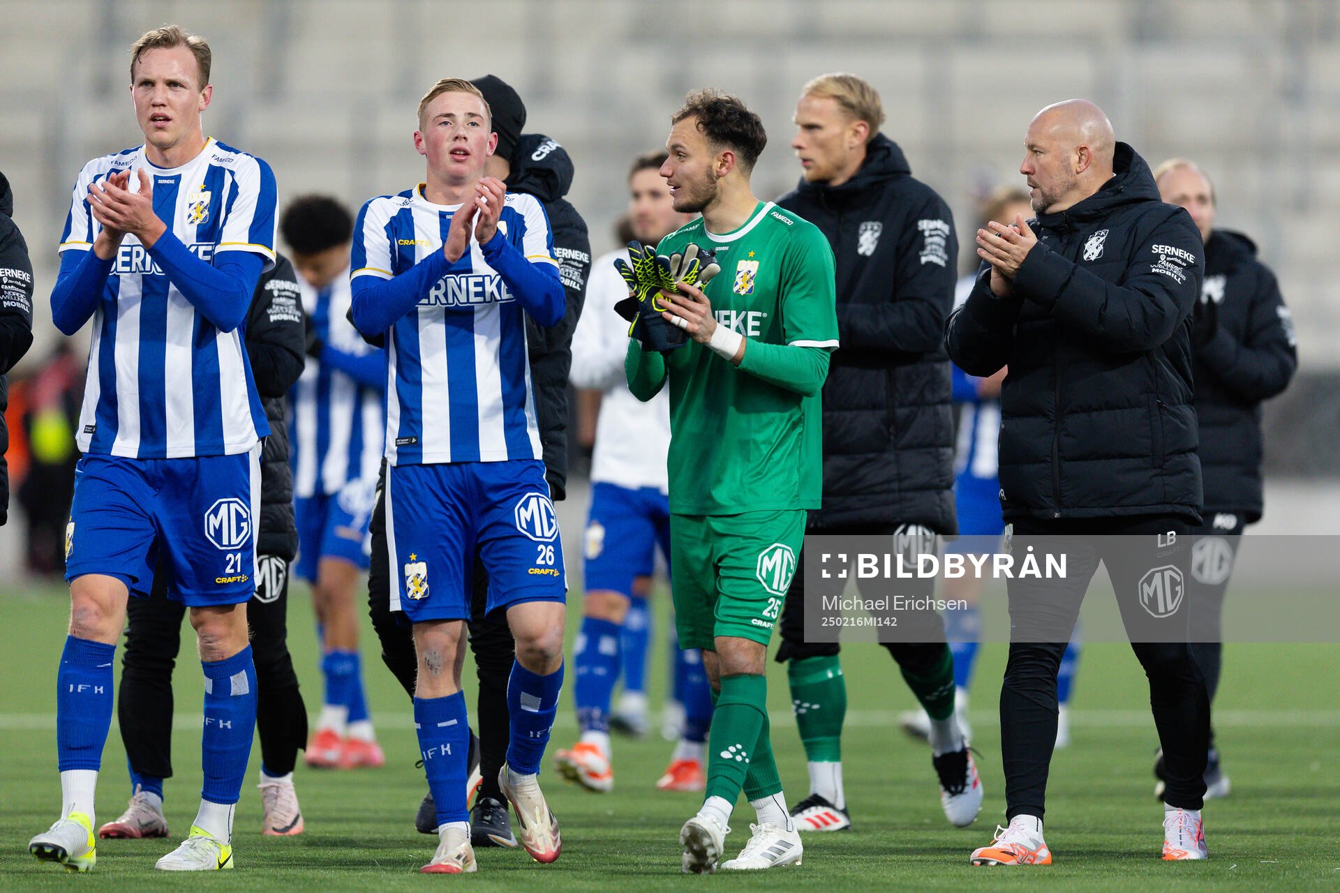 IFK Göteborgs Adam Carlén, Benjamin Brantlind och
