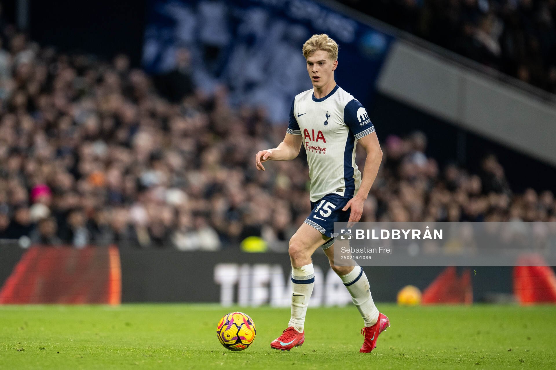 Lucas Bergvall of Tottenham