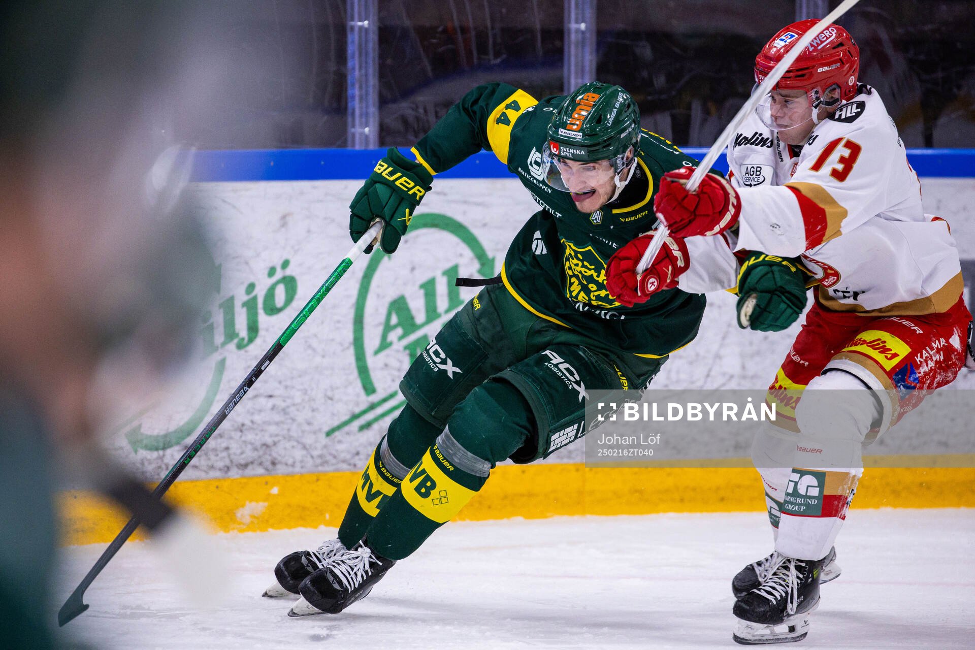 Björklövens Martin Fransson och Kalmars Valdemar Johansson