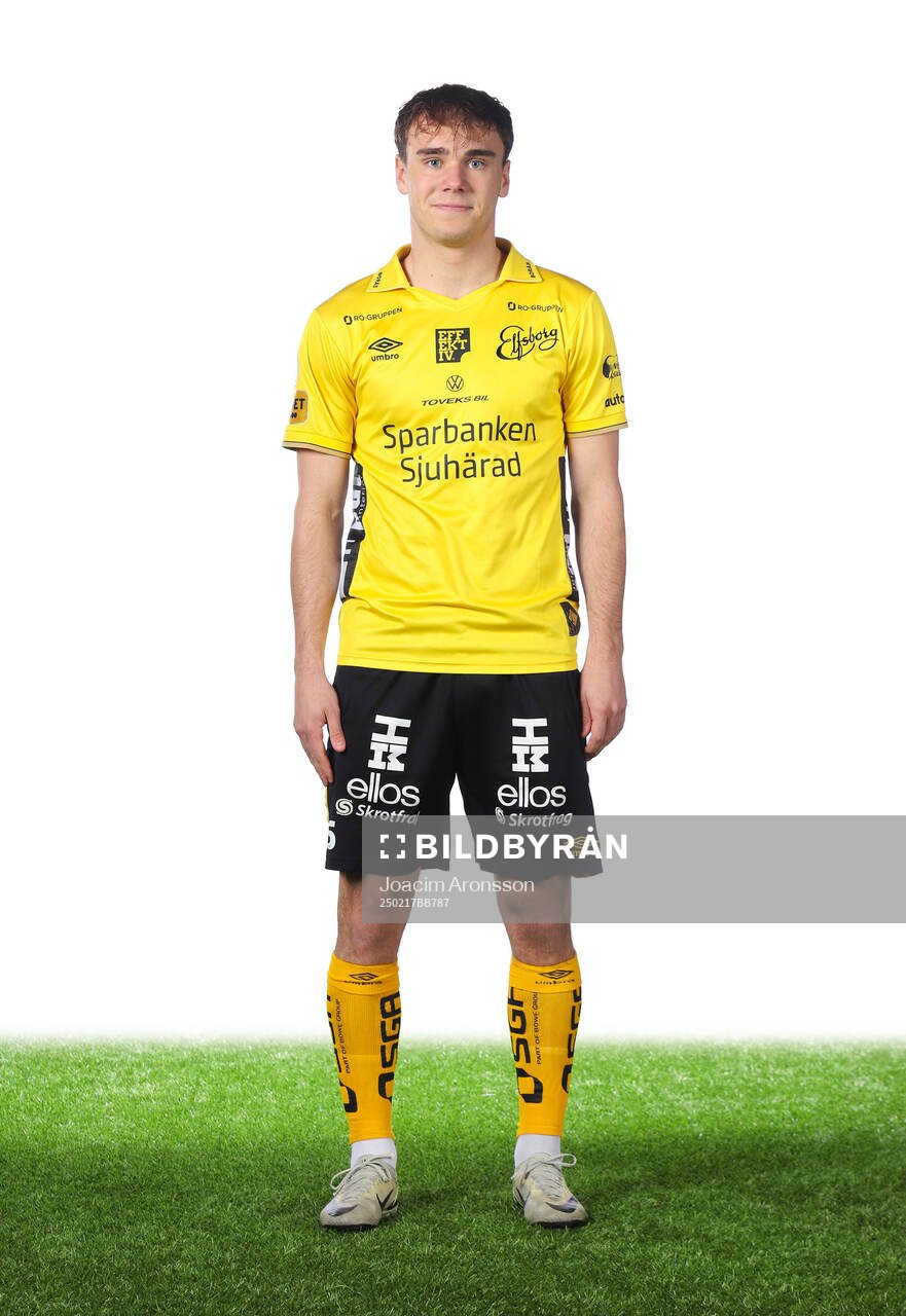 Elfsborgs Frode Aronsson poserar för ett porträtt den 17 februari 2025 i Borås.