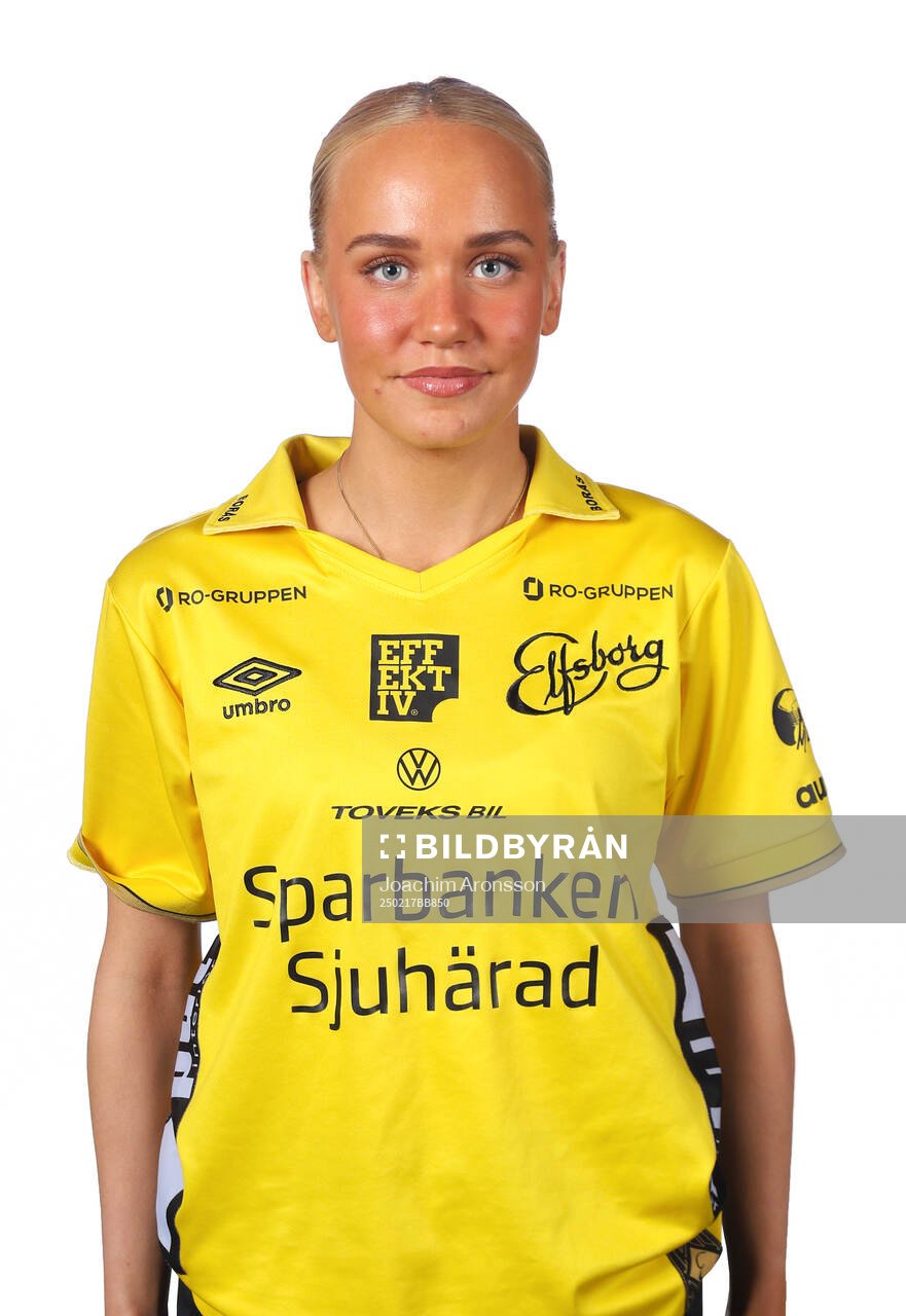Elfsborgs Tea Skoglund poserar för ett porträtt den 17 februari 2025 i Borås.