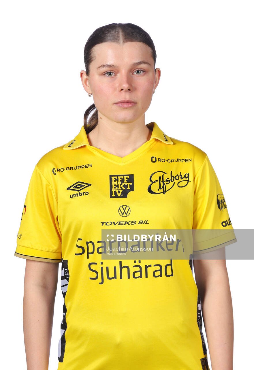 Elfsborgs Elin Flakberg poserar för ett porträtt den 17 februari 2025 i Borås.