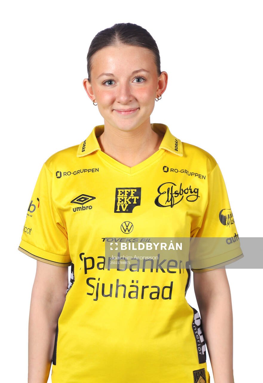 Elfsborgs Hanna Gunnarsson poserar för ett porträtt den 17 februari 2025 i Borås.