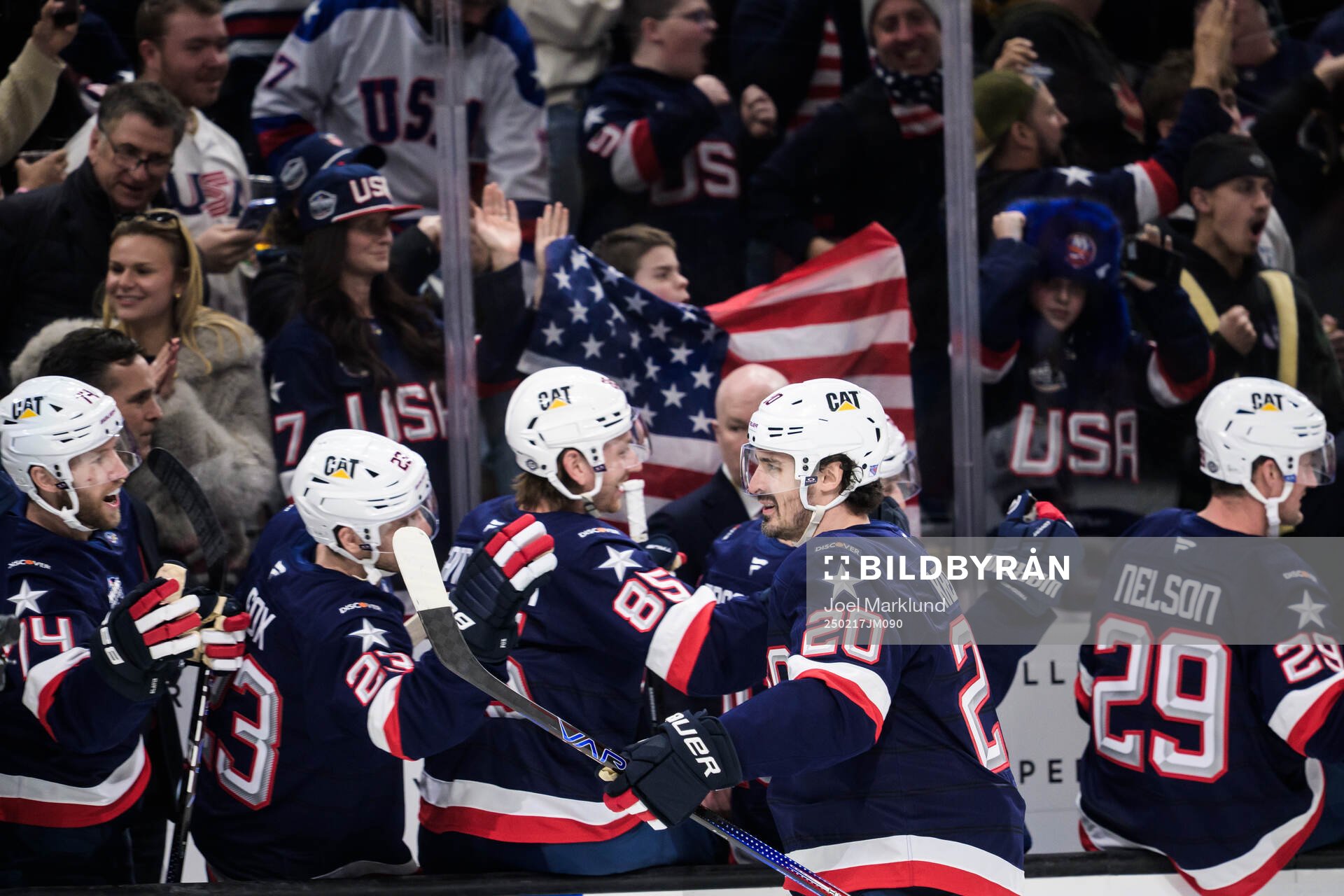Chris Kreider of USA celebrates