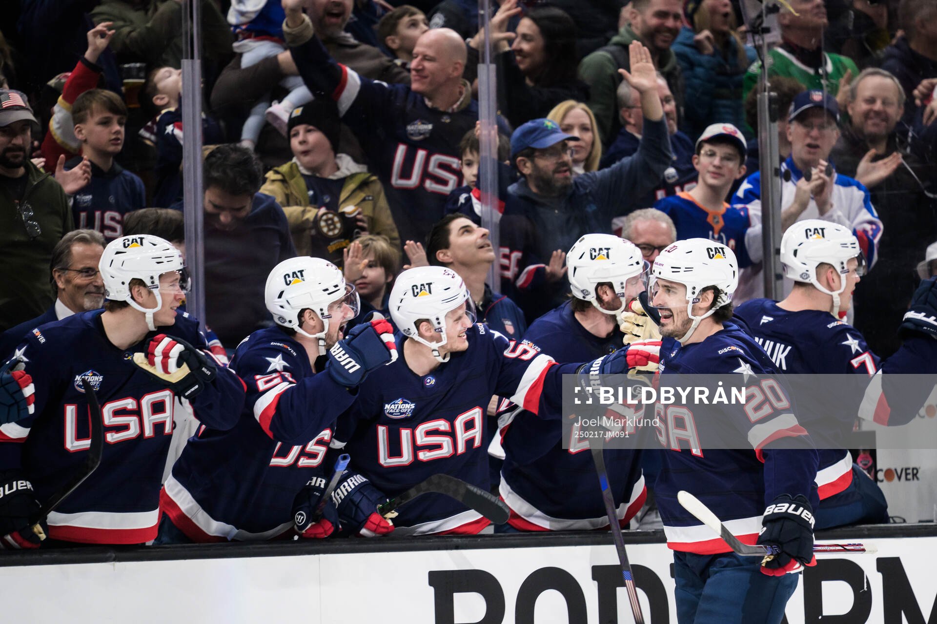 Chris Kreider of USA celebrates
