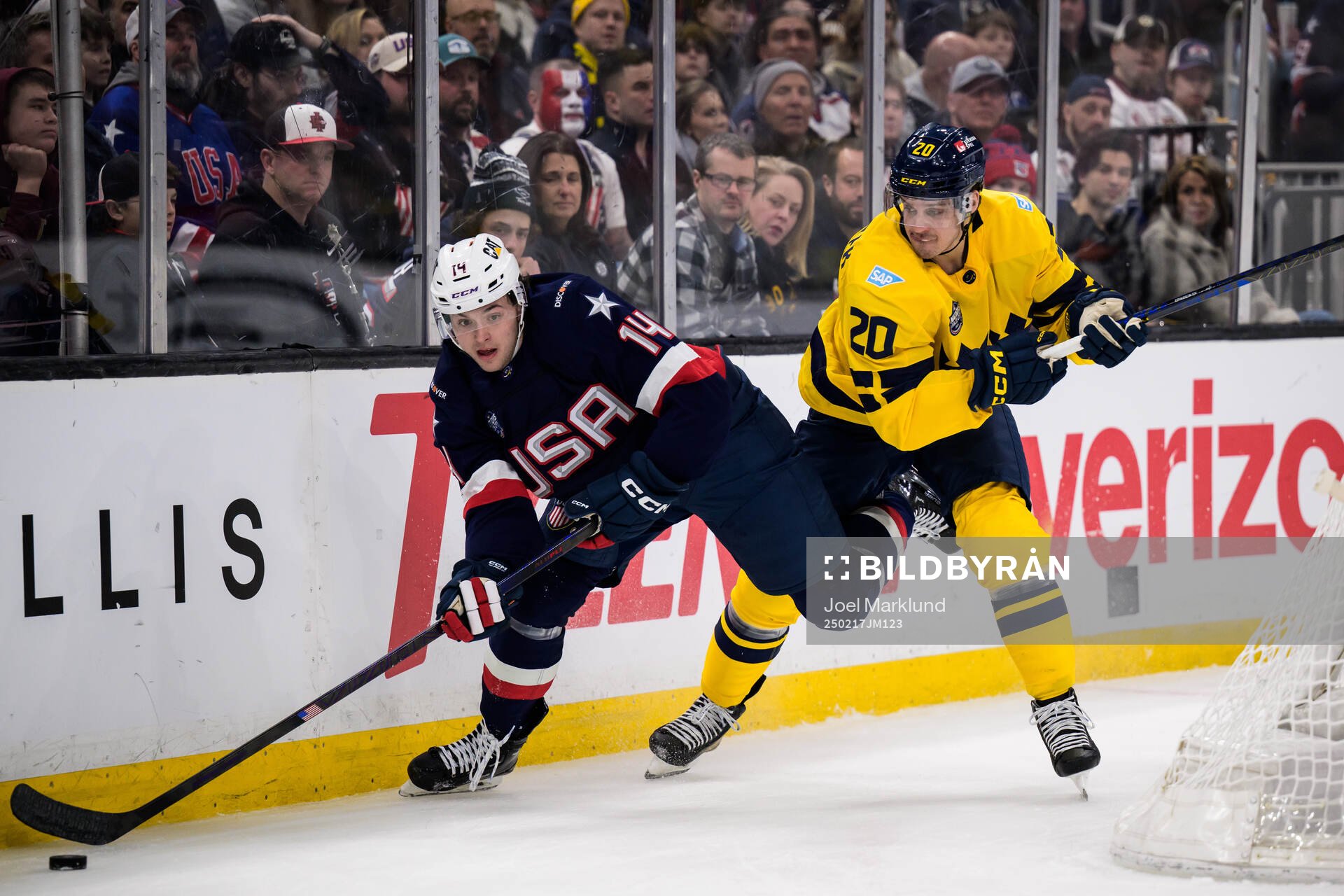 Brock Faber of USA and Joel Eriksson Ek of Sweden