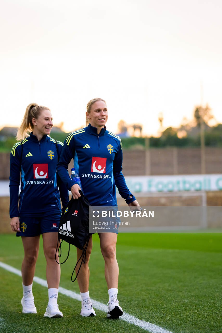 Rebecka Blomqvist and Jonna Andersson of Sweden
