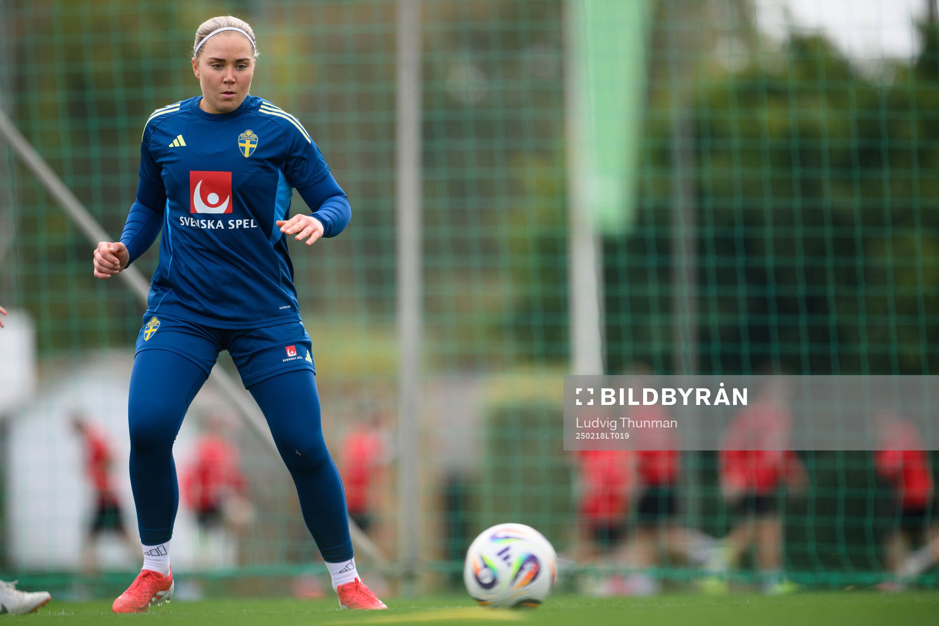 Goalkeeper Sofia Hjern of Sweden of the women’s national
