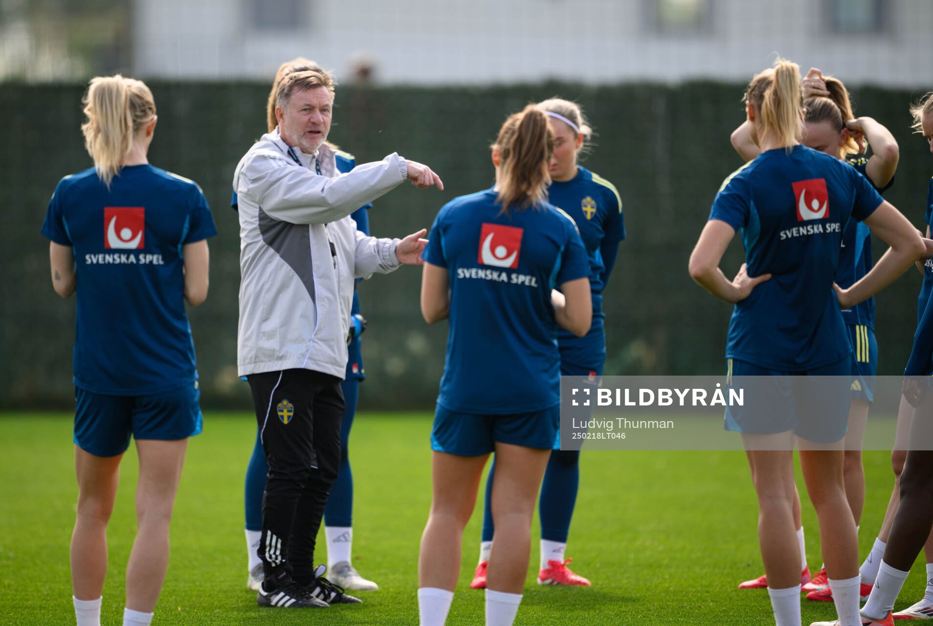 Head coach Peter Gerhardsson of Sweden of the women’s