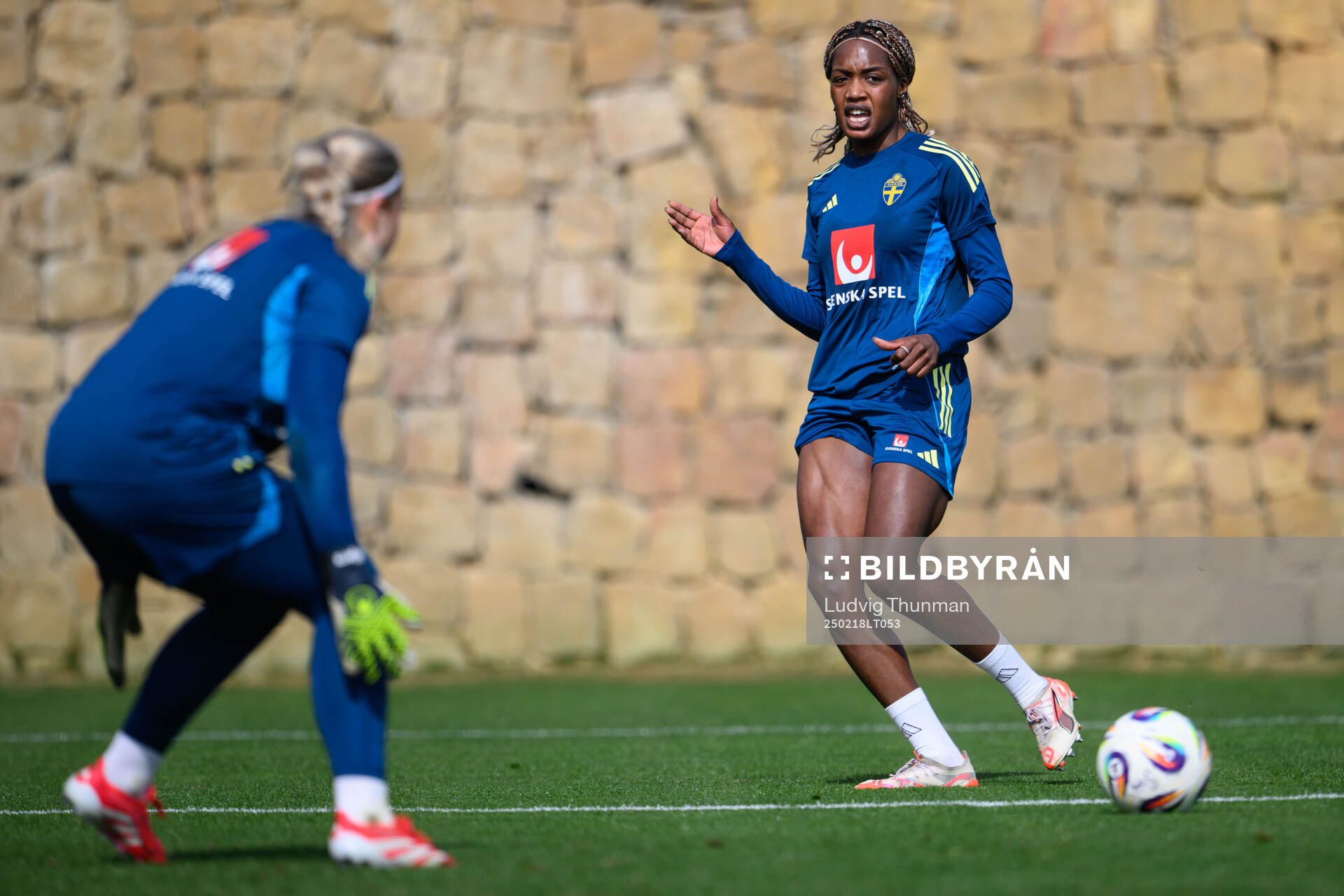 Evelyn Ijeh of Sweden of the women’s national football