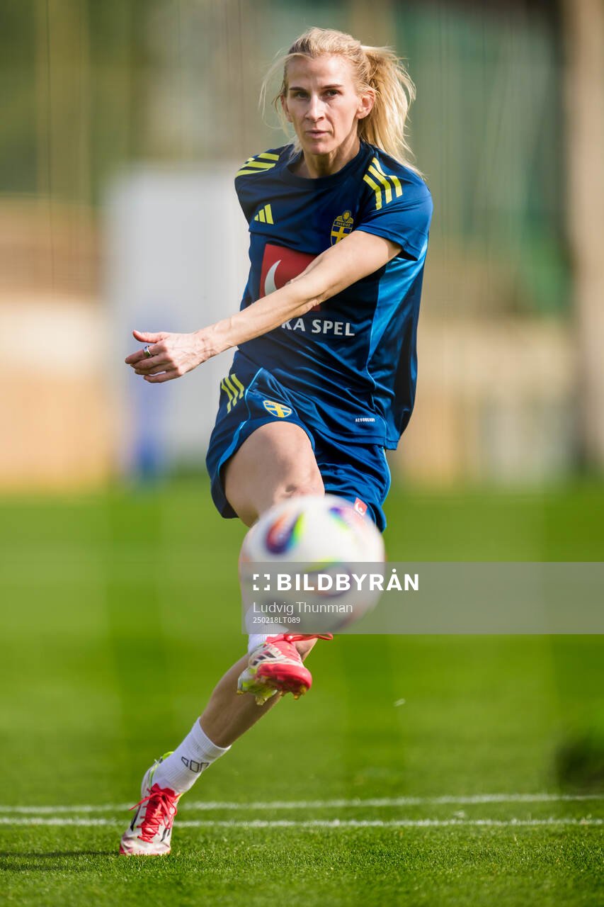 Sofia Jakobsson of the women’s national football team of