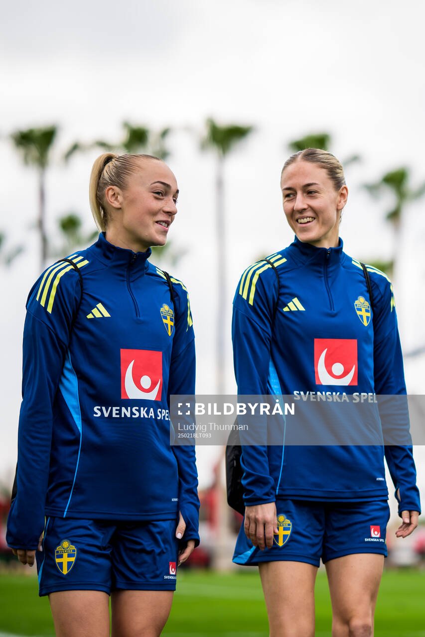 Hanna Bennison and Emma Kullberg of the women’s national