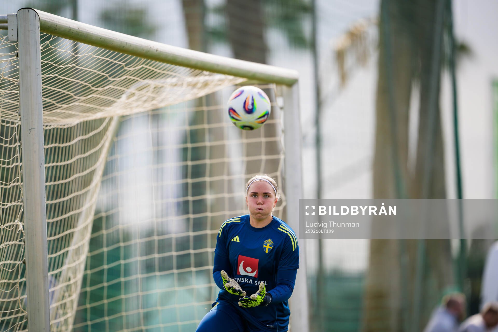Goalkeeper Sofia Hjern of the women’s national football