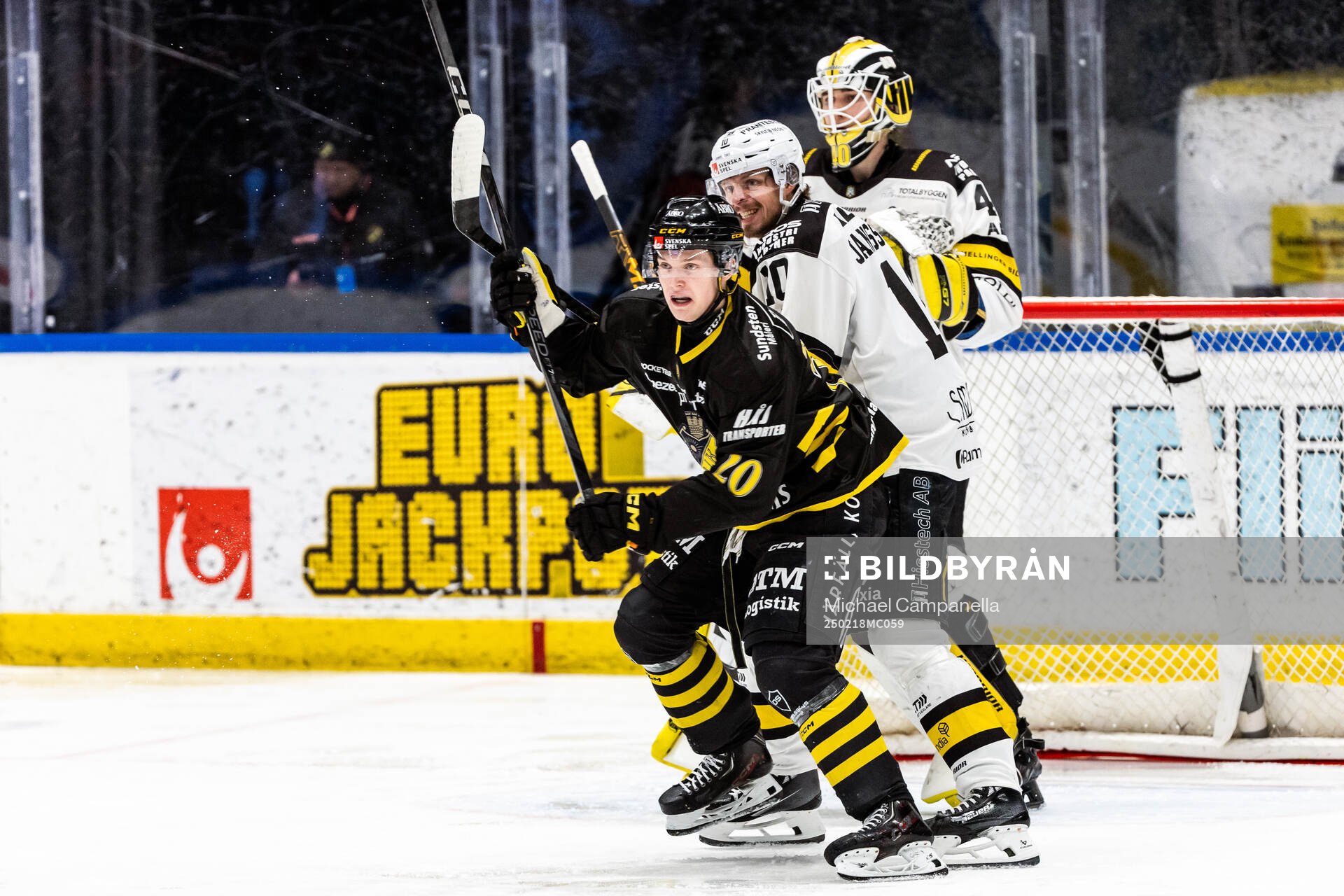 AIKs Rasmus Rudslätt och Västerås Jimmie Jansson