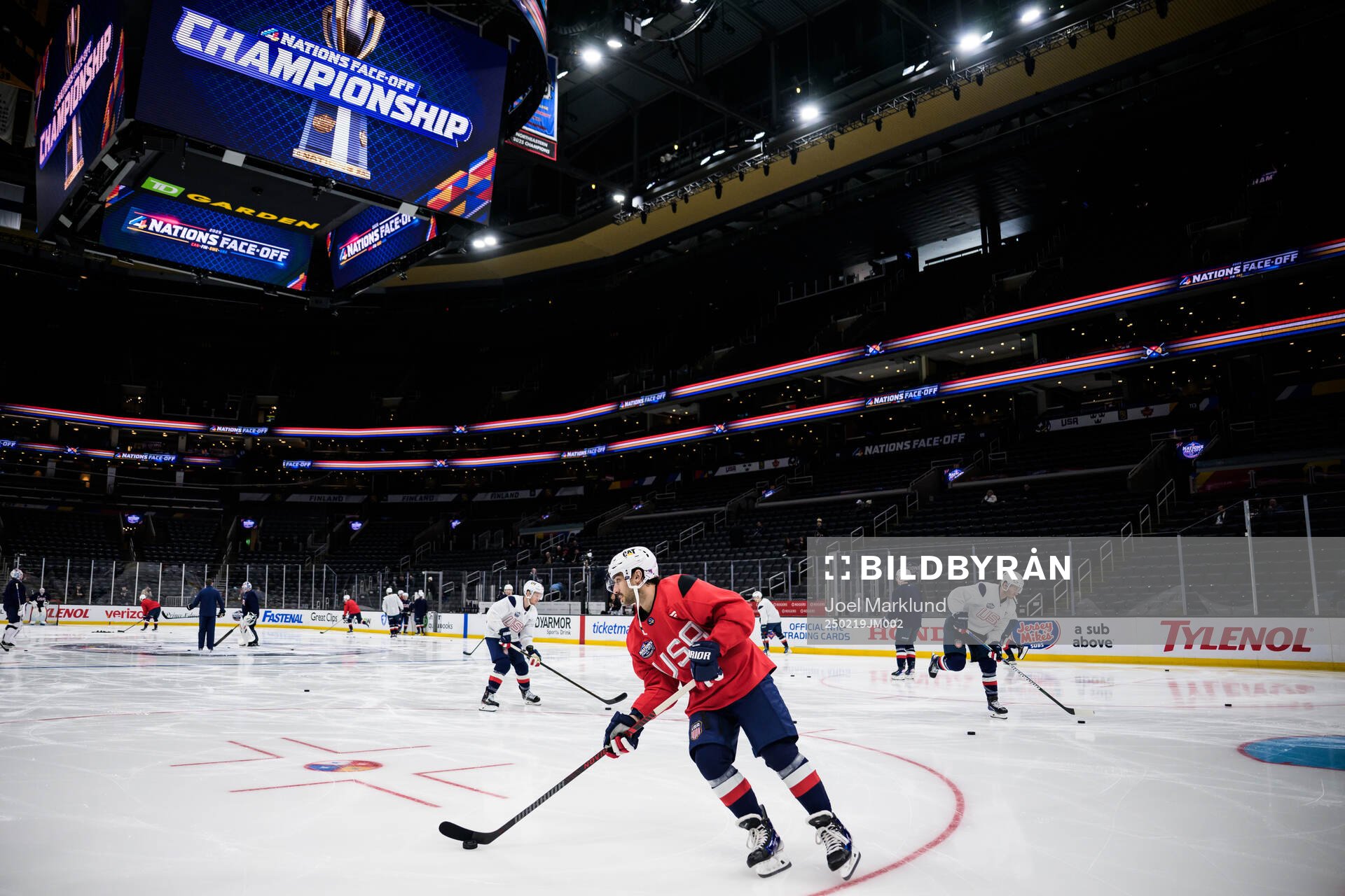 J.T. Miller of USA at a practice session