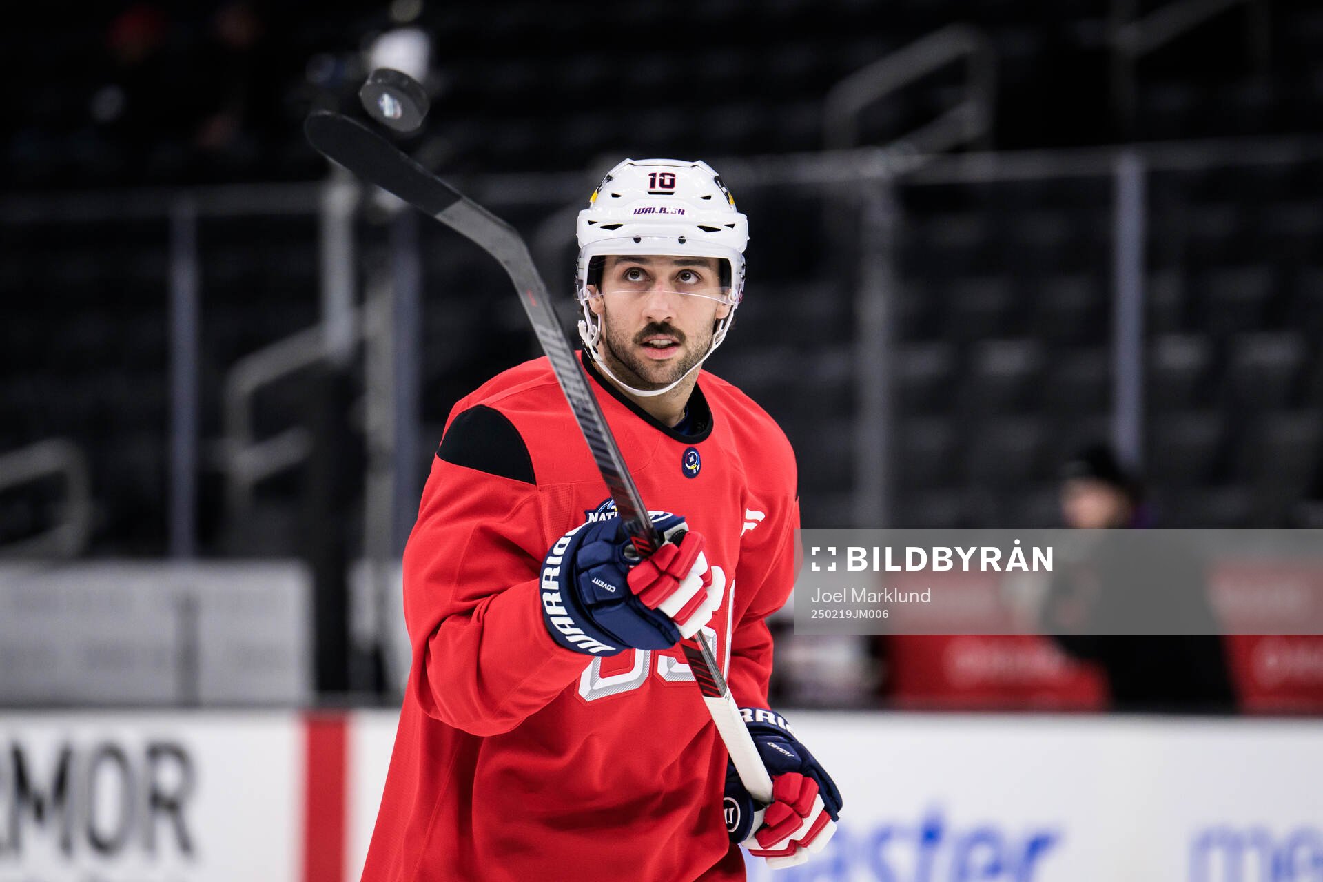 J.T. Miller of USA at a practice session