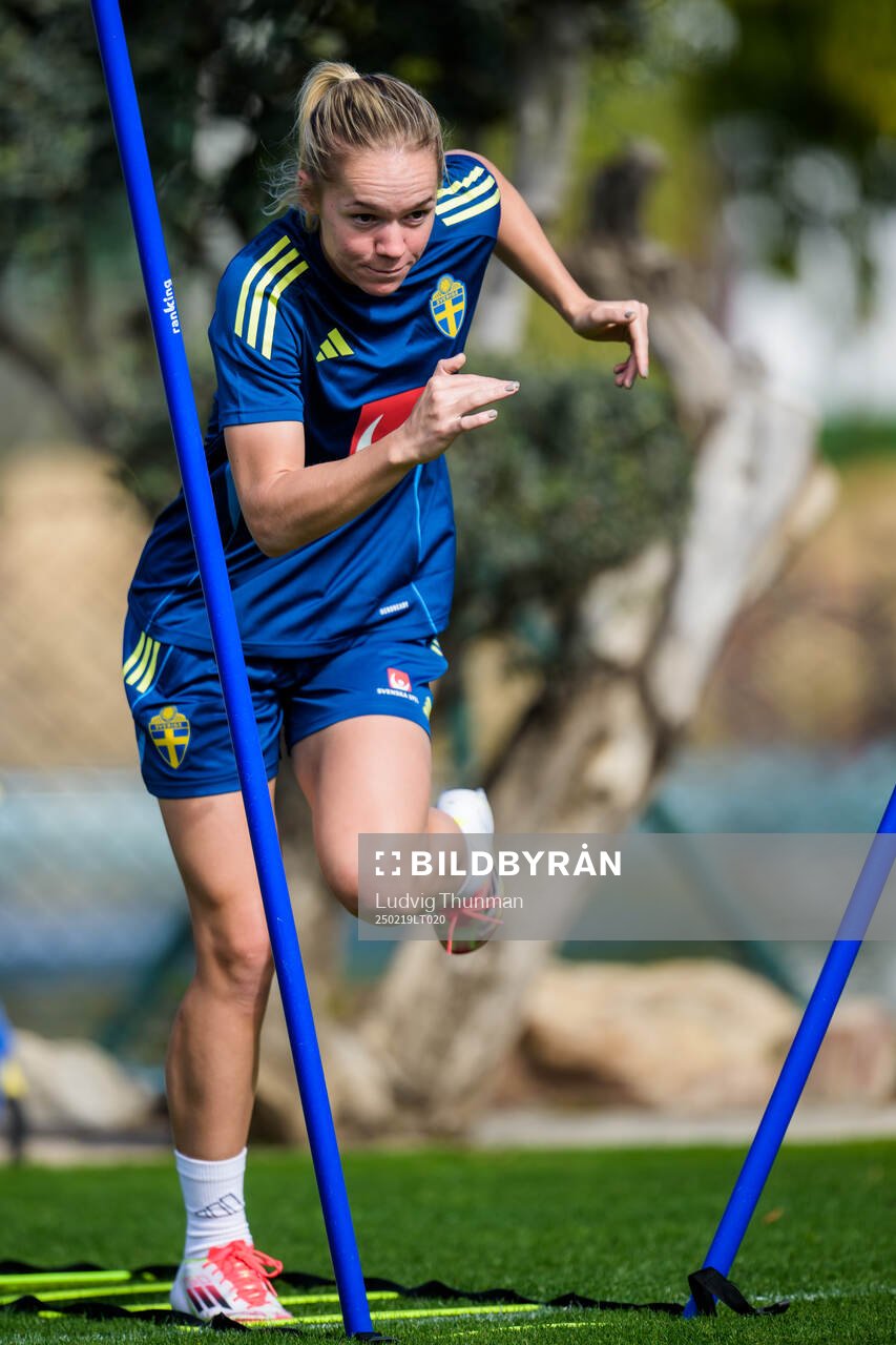 Hanna Lundkvist of the women’s national football team of