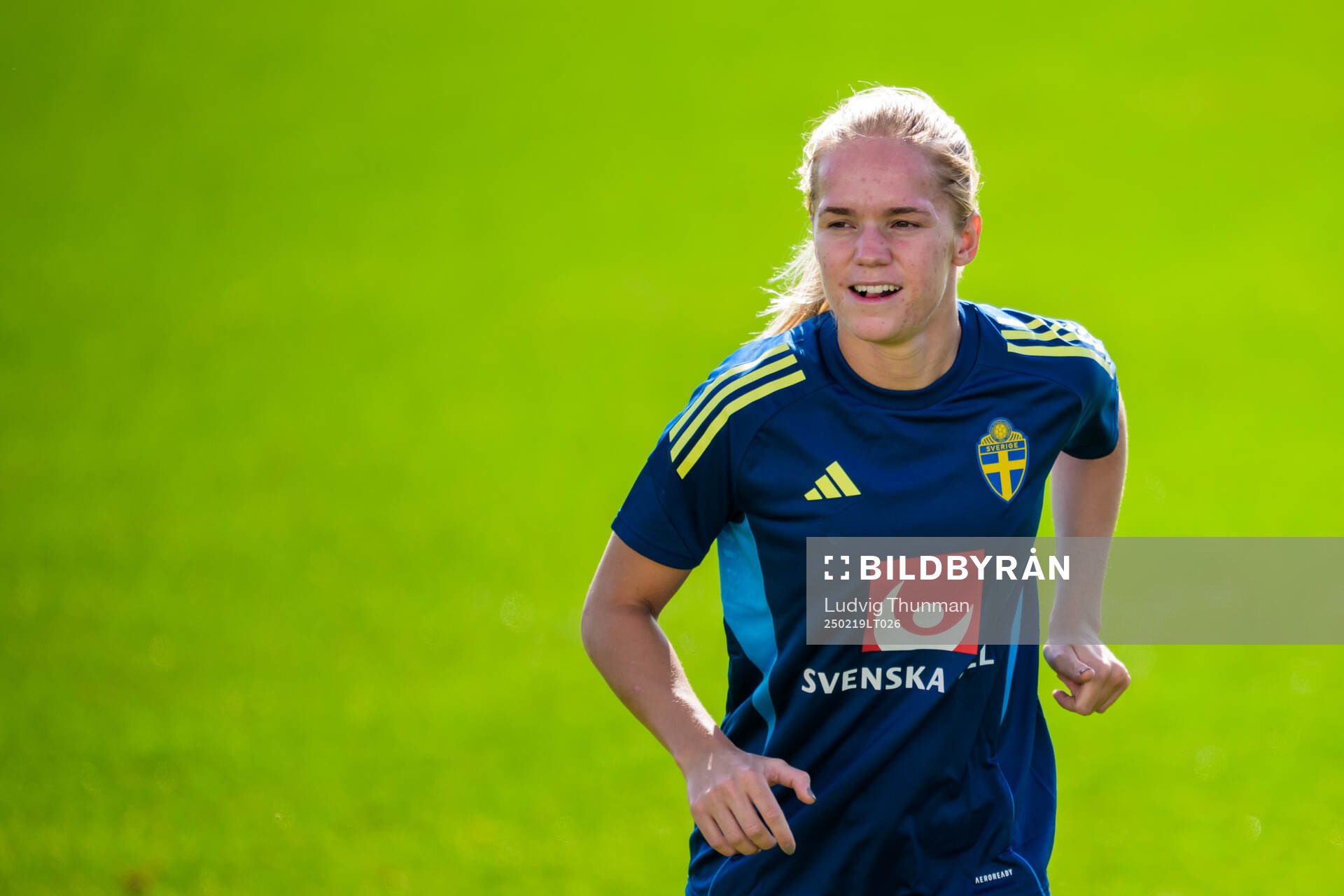 Hanna Lundkvist of the women’s national football team of