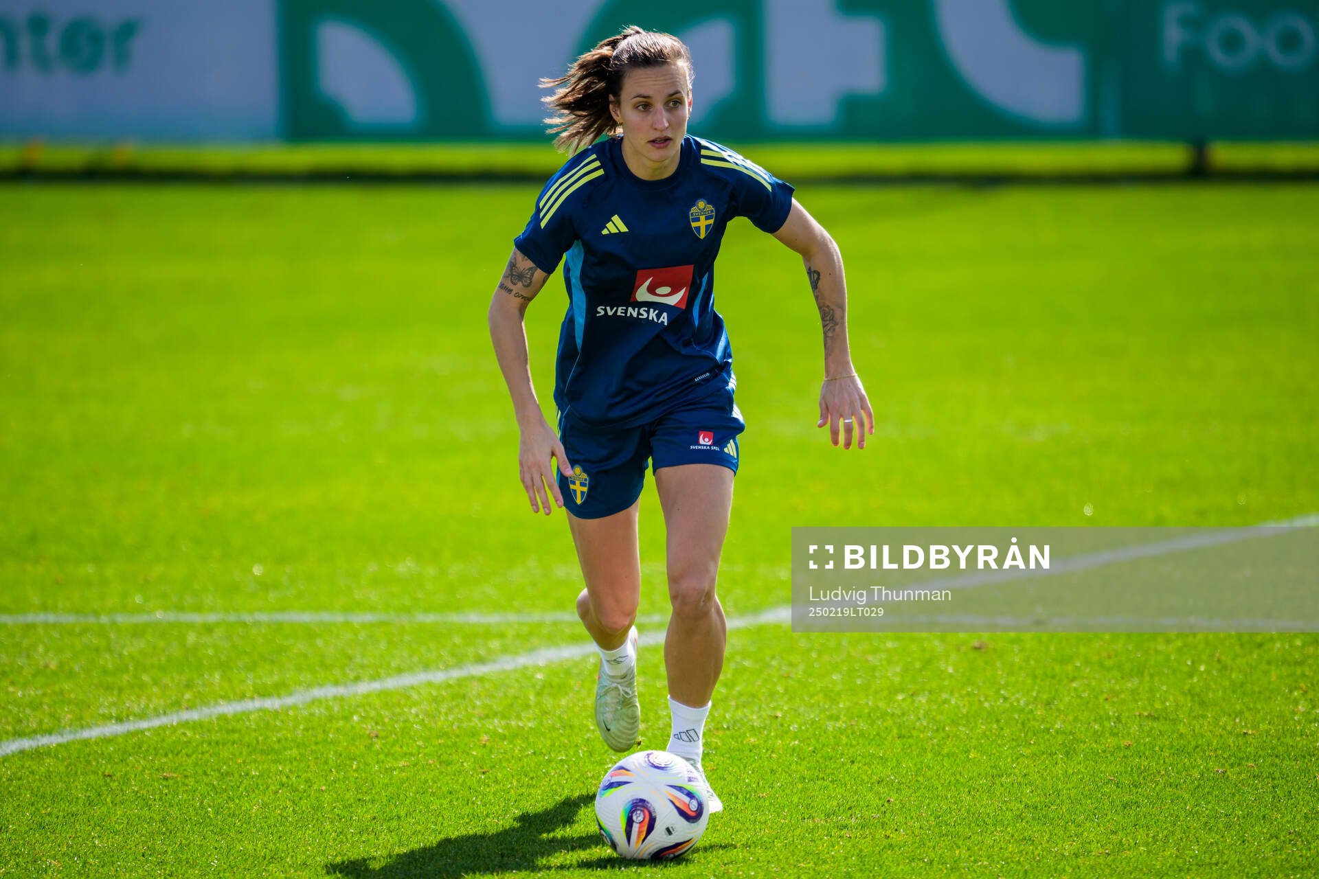 Nathalie Björn of the women’s national football team of