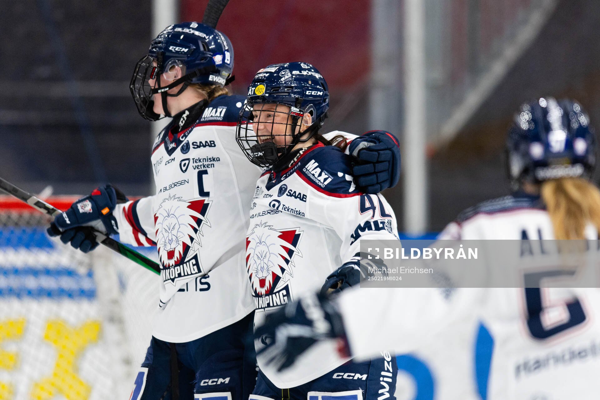 Linköpings Felicia Levin jublar