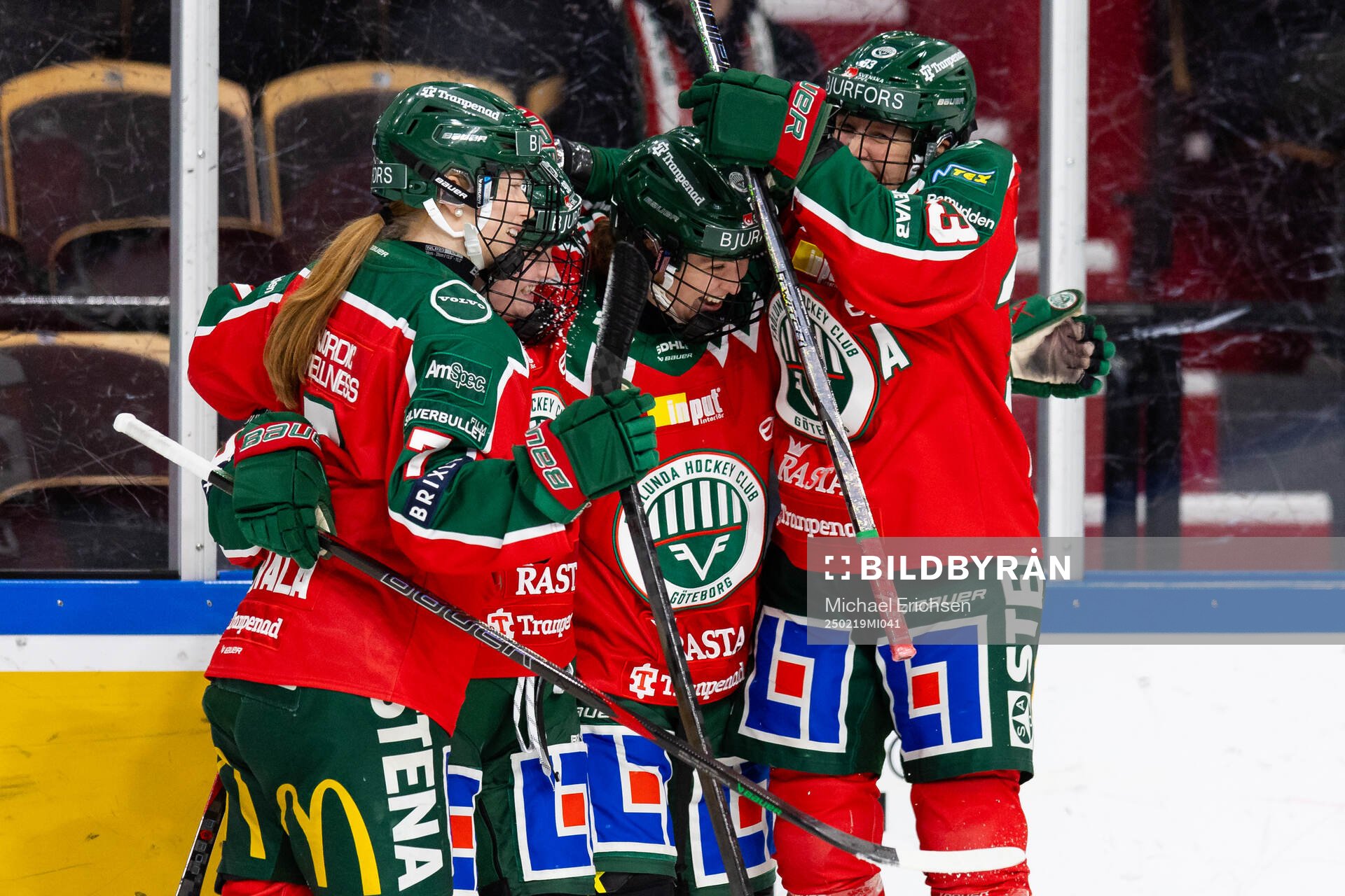 Frölundas Andrea Dalen jublar