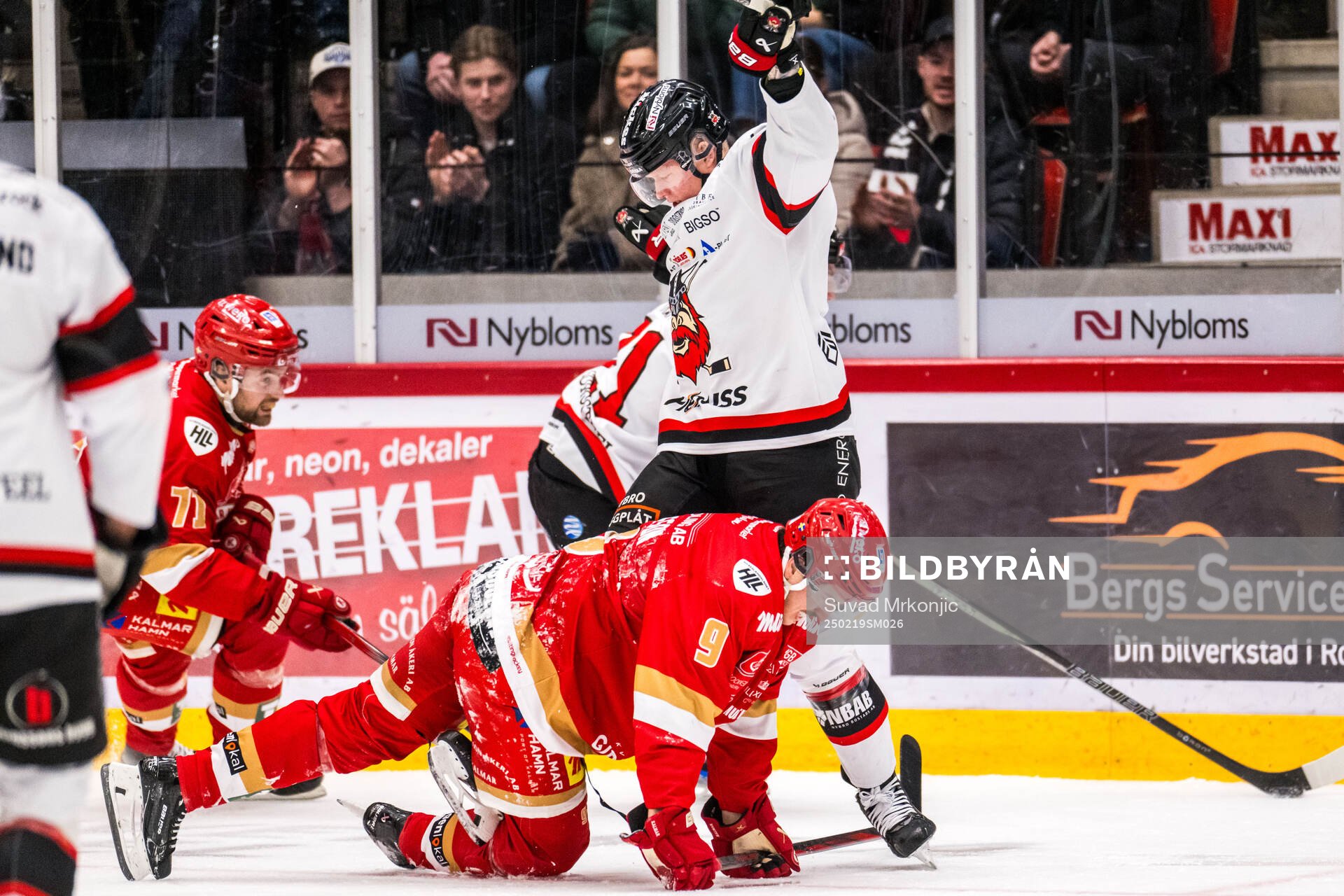 Nybros Julius Bergman och Kalmars Martin Schreiber