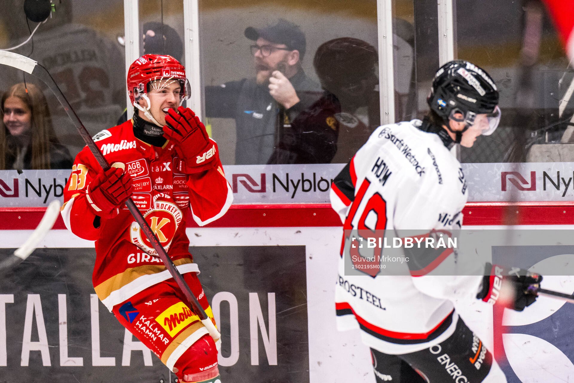 Kalmars Matt Fonteyne jublar