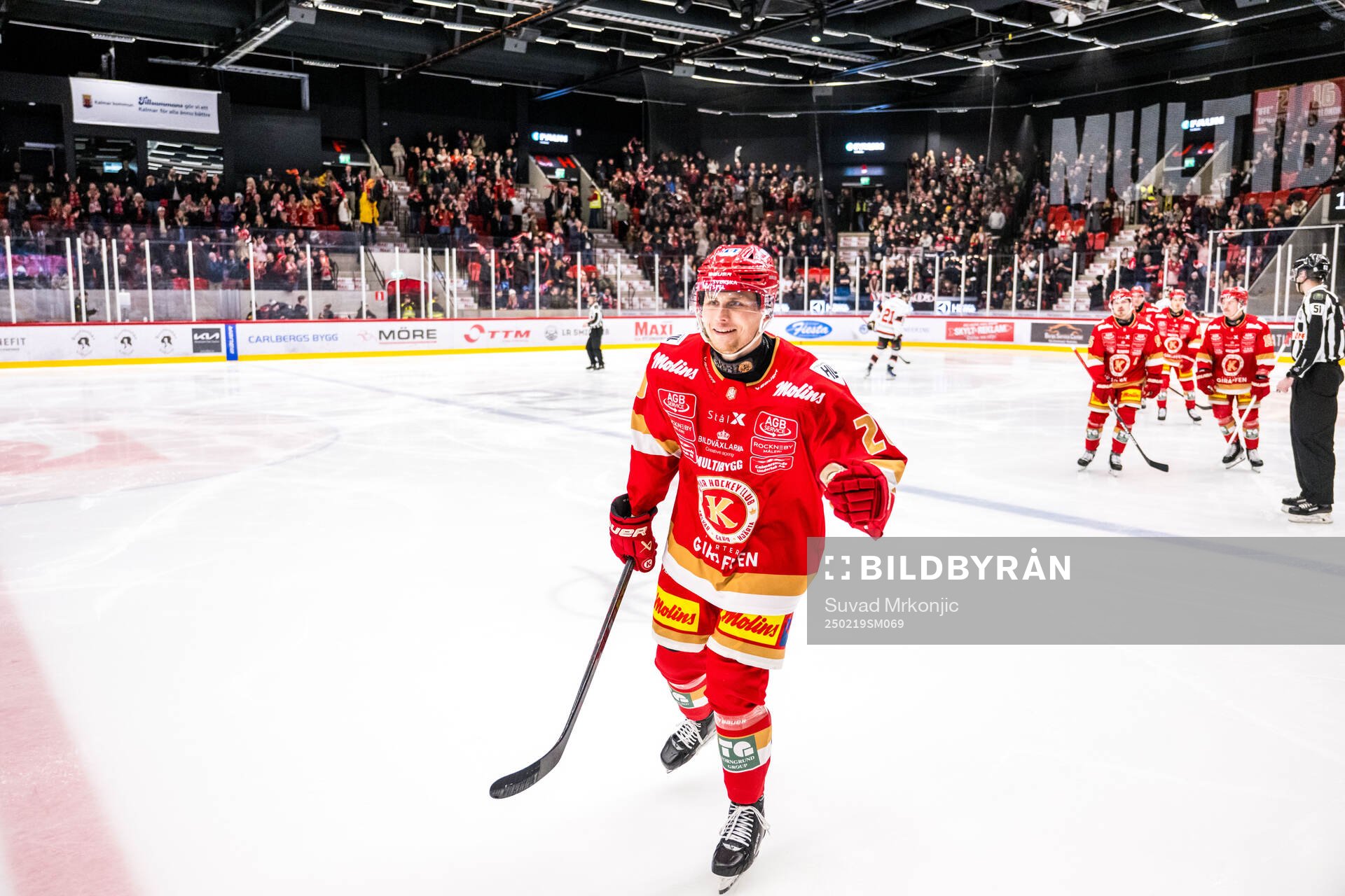 Kalmars John Dahlström jublar