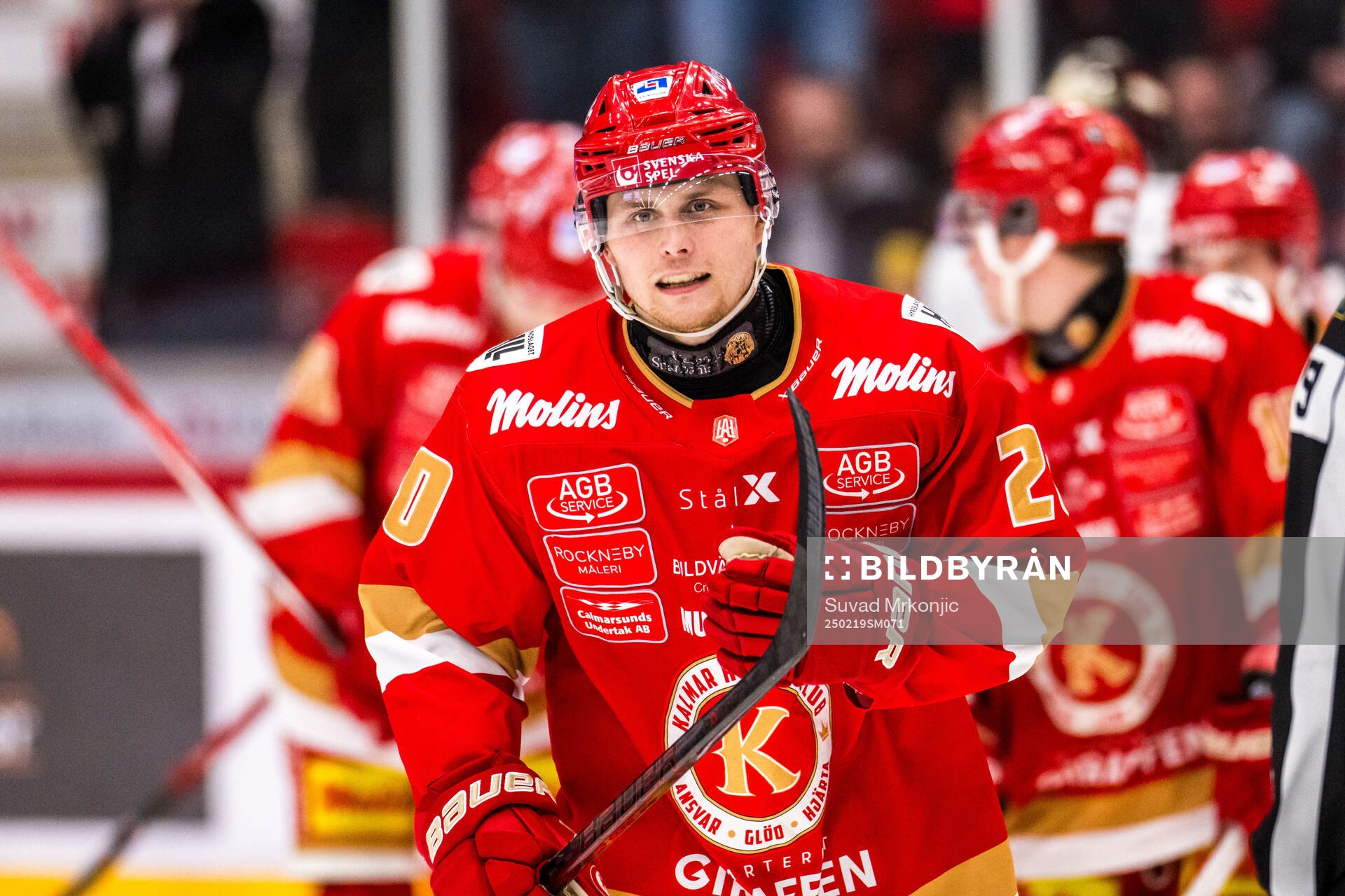 Kalmars John Dahlström jublar
