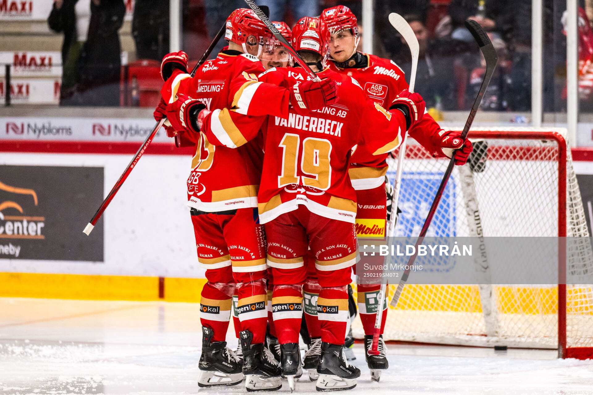 Kalmars John Dahlström jublar