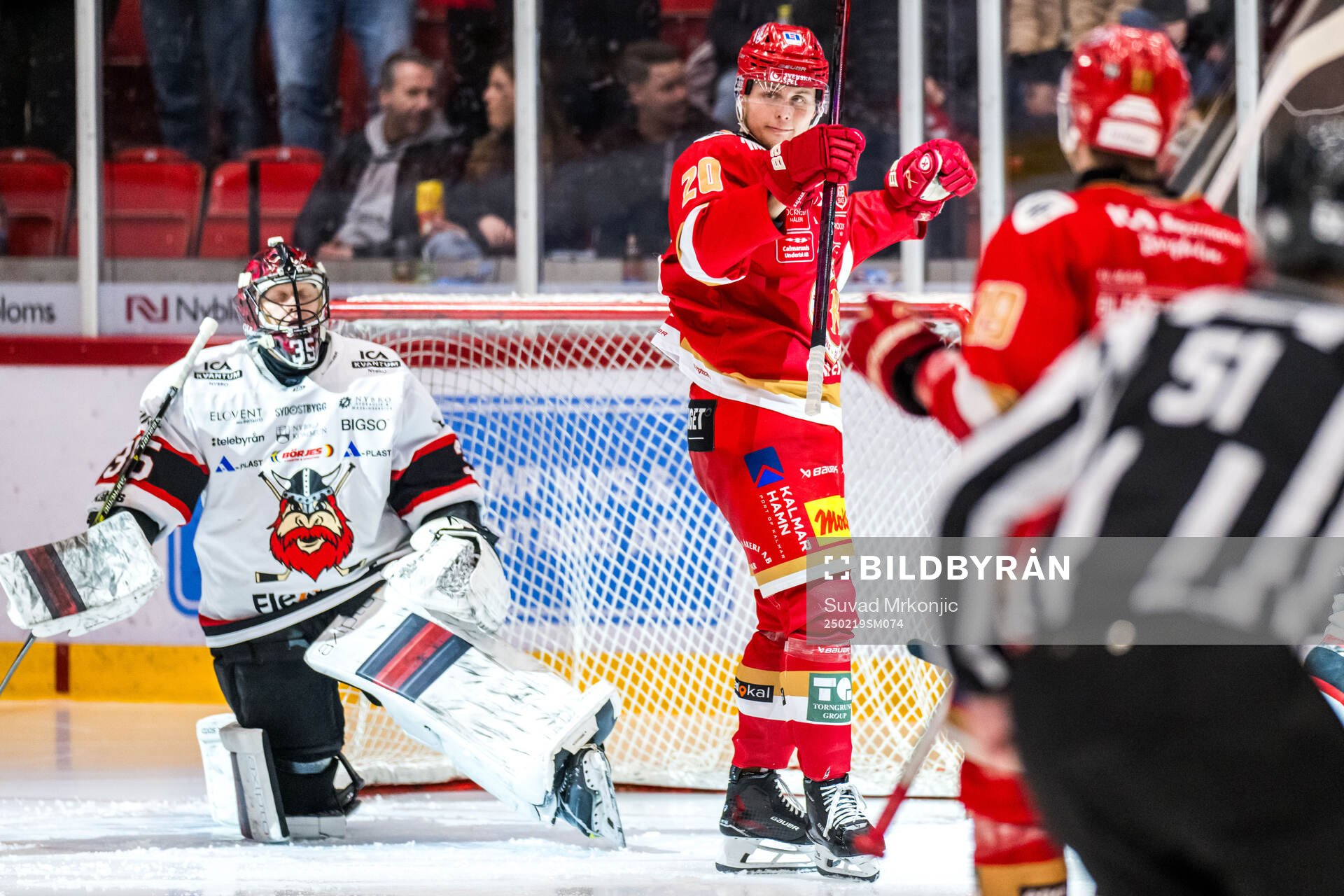 Kalmars John Dahlström jublar