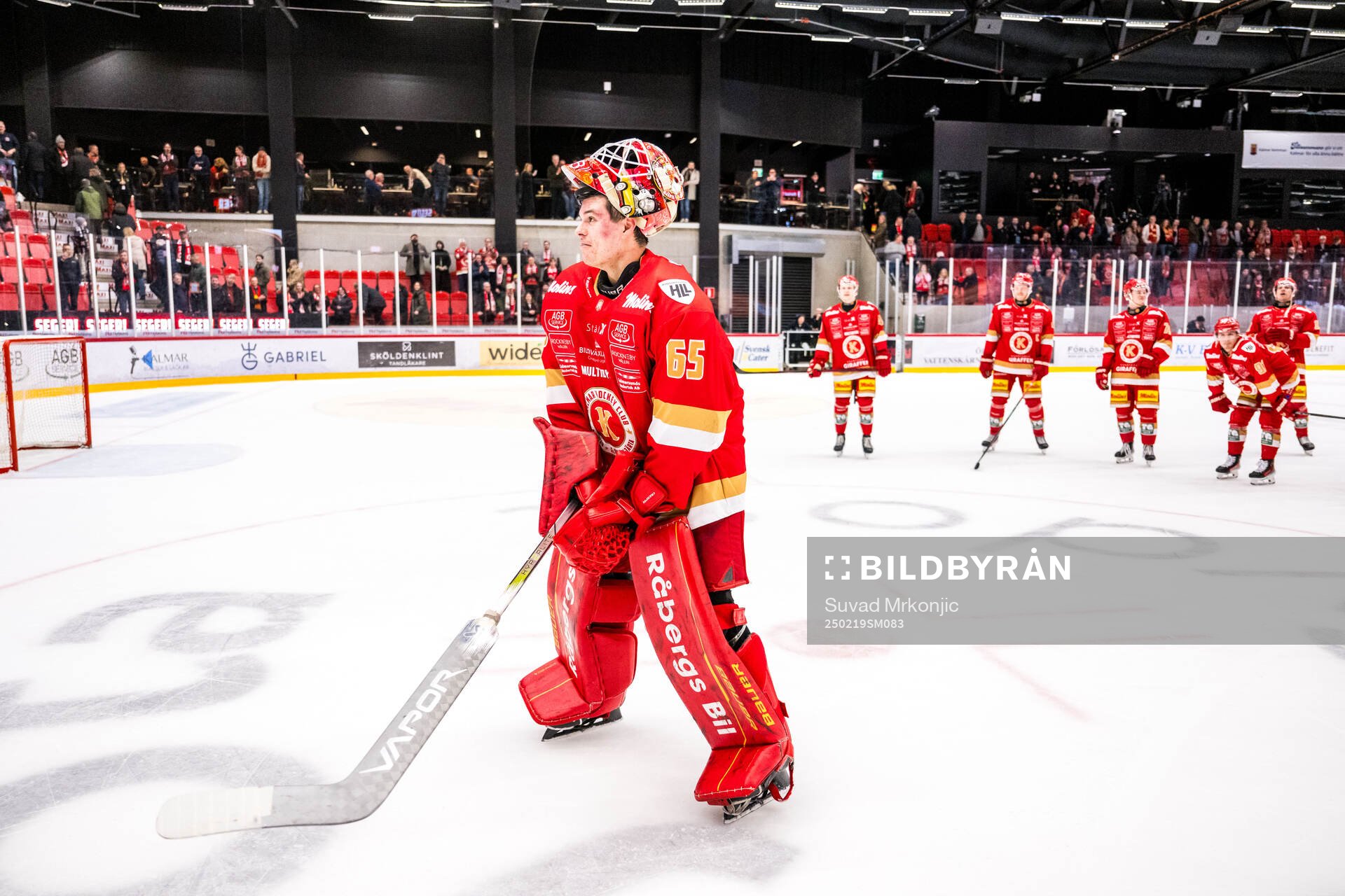 Kalmars målvakt Jacob Crespin jublar