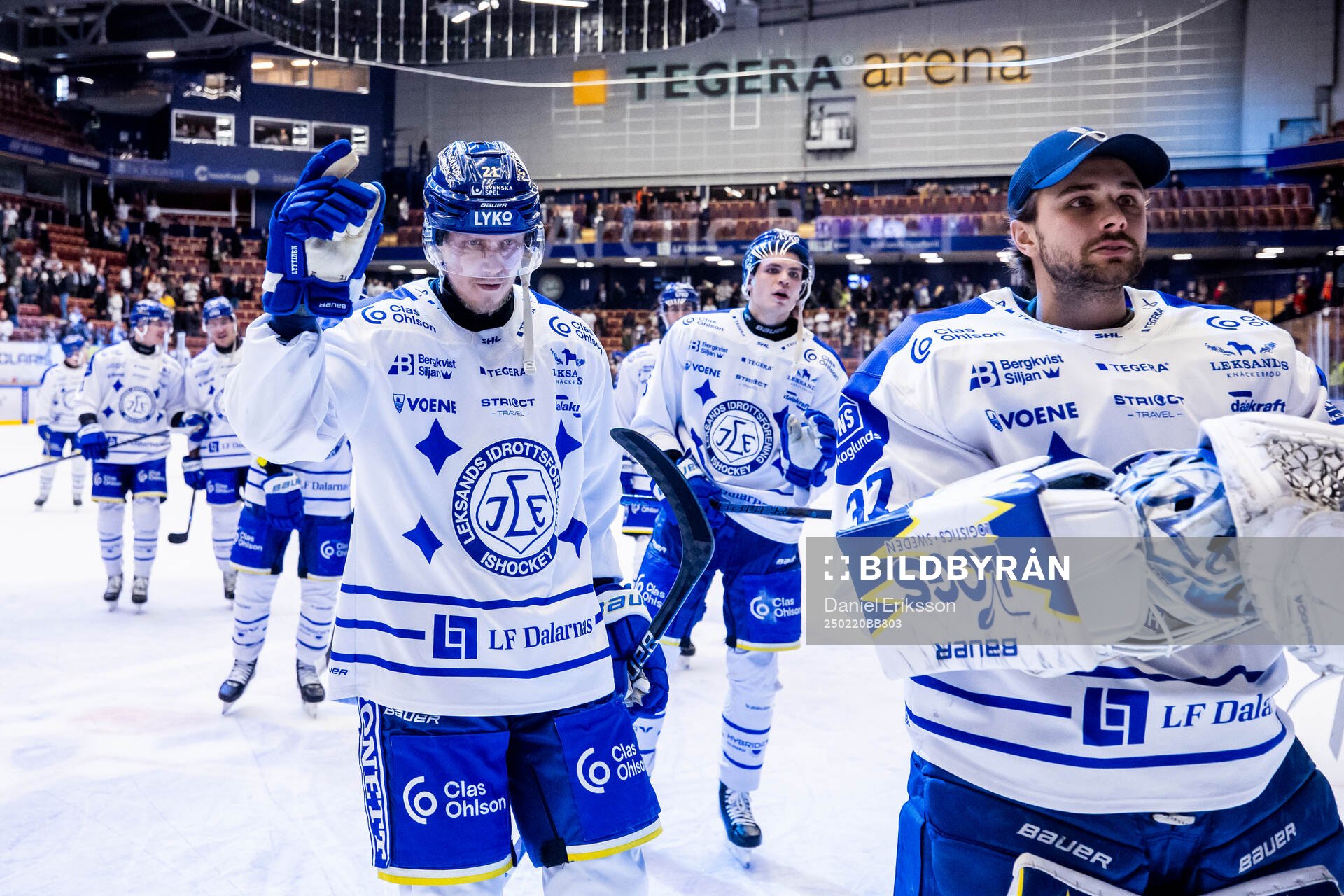 Leksands Joonas Lyytinen jublar