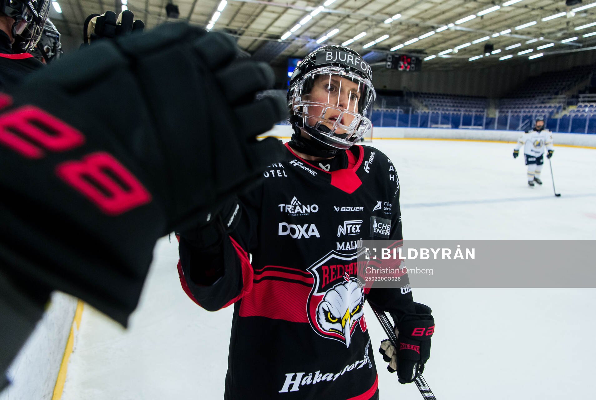 Malmö Redhawks Josephine Asperup jublar