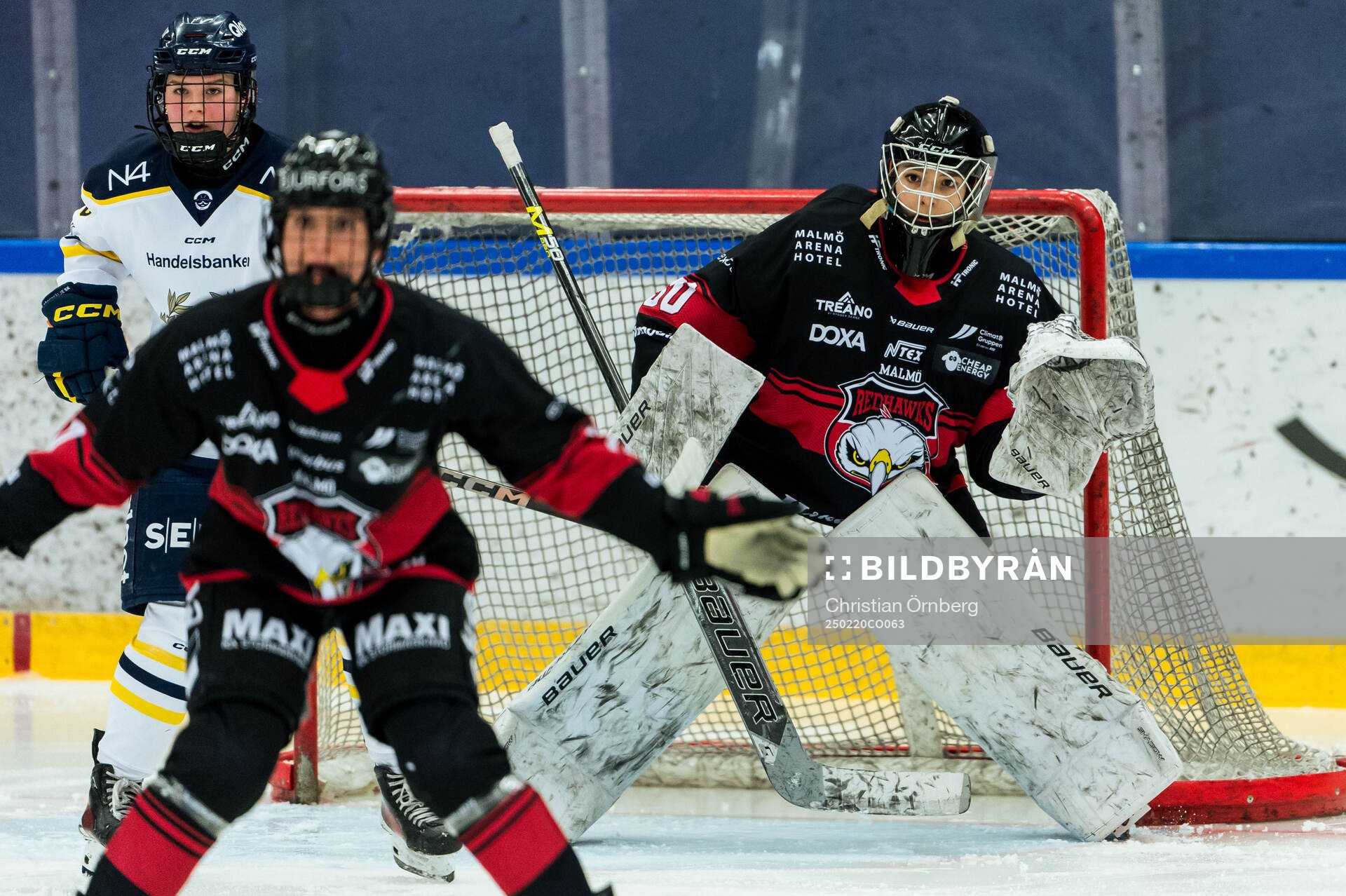 Malmö Redhawks målvakt Aya Juhl Petersen