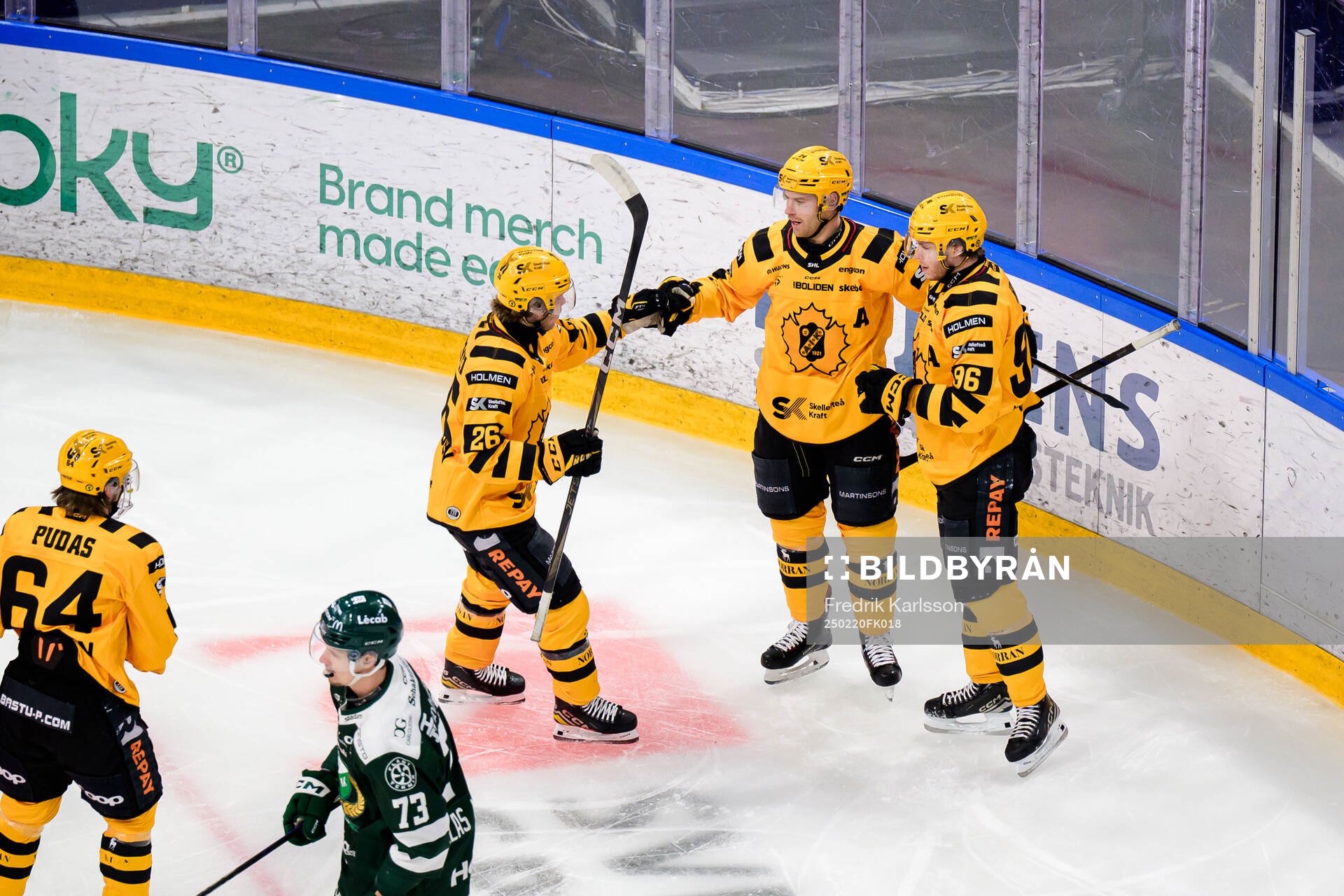 Skellefteås Anton Heikkinen, Oscar Lindberg och Rickard