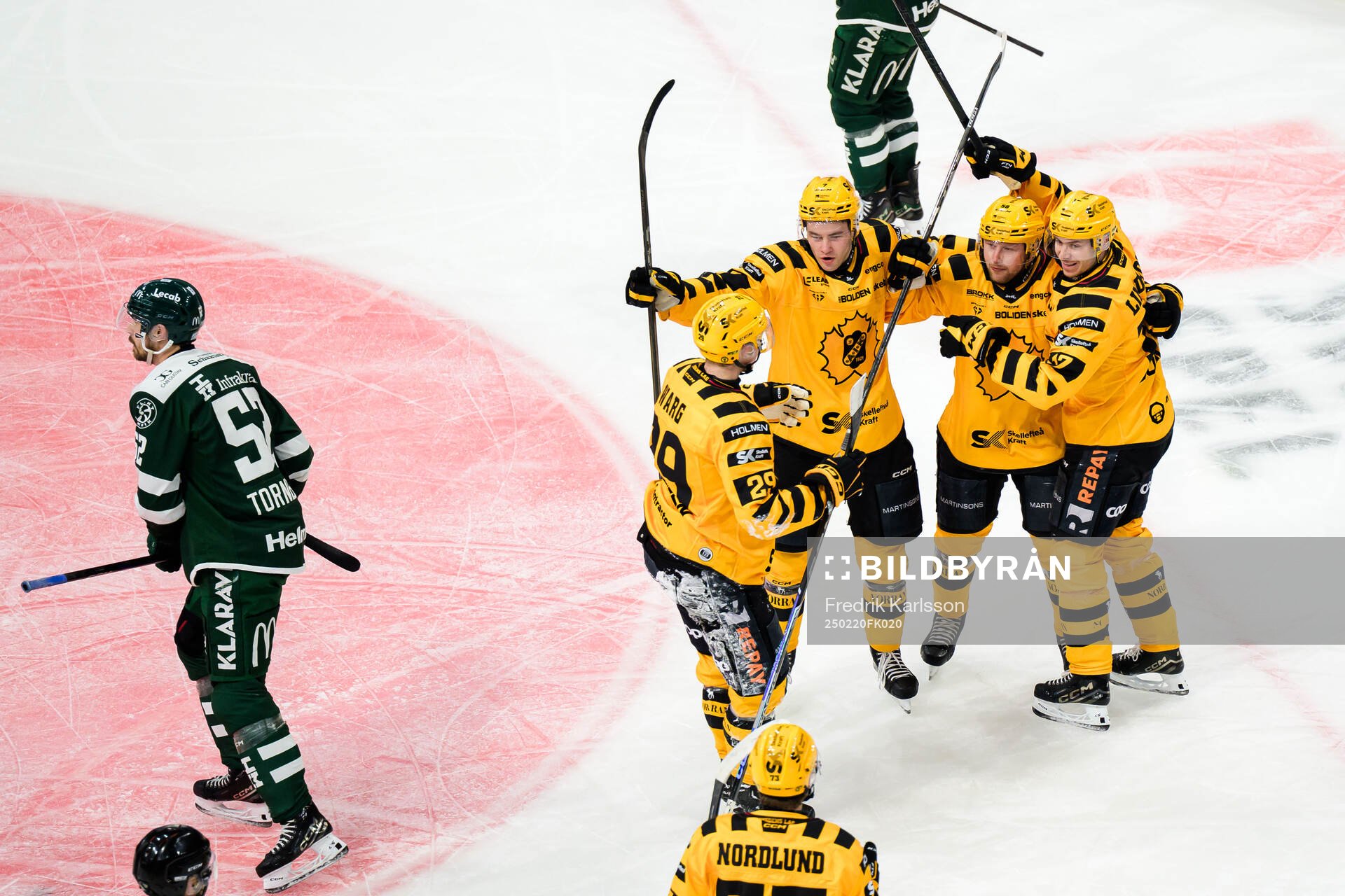 Skellefteås Frans Haara,Oskar Nilsson och Pär Lindholm