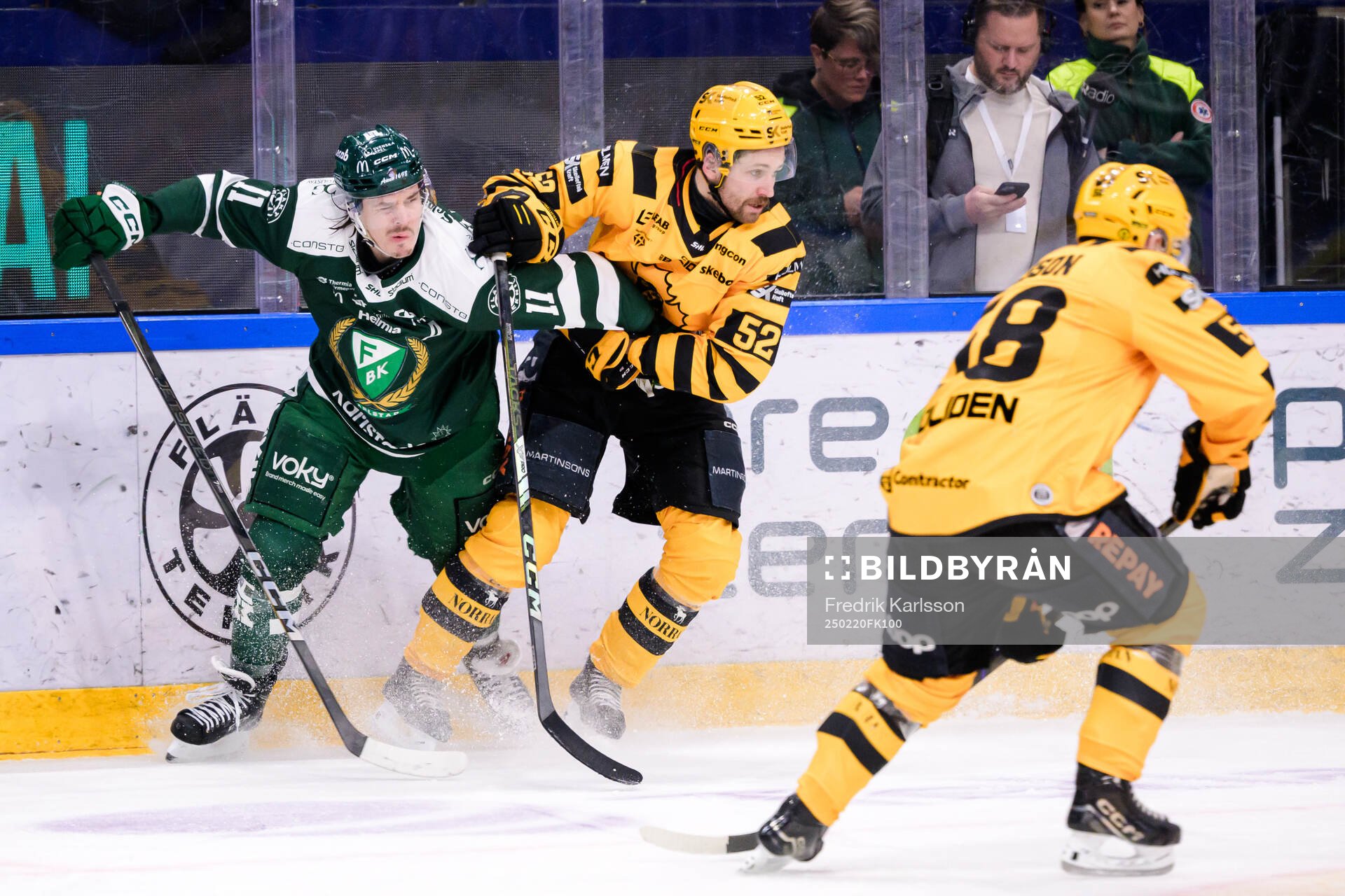Färjestads Joakim Nygård och Skellefteås Arvid Lundberg