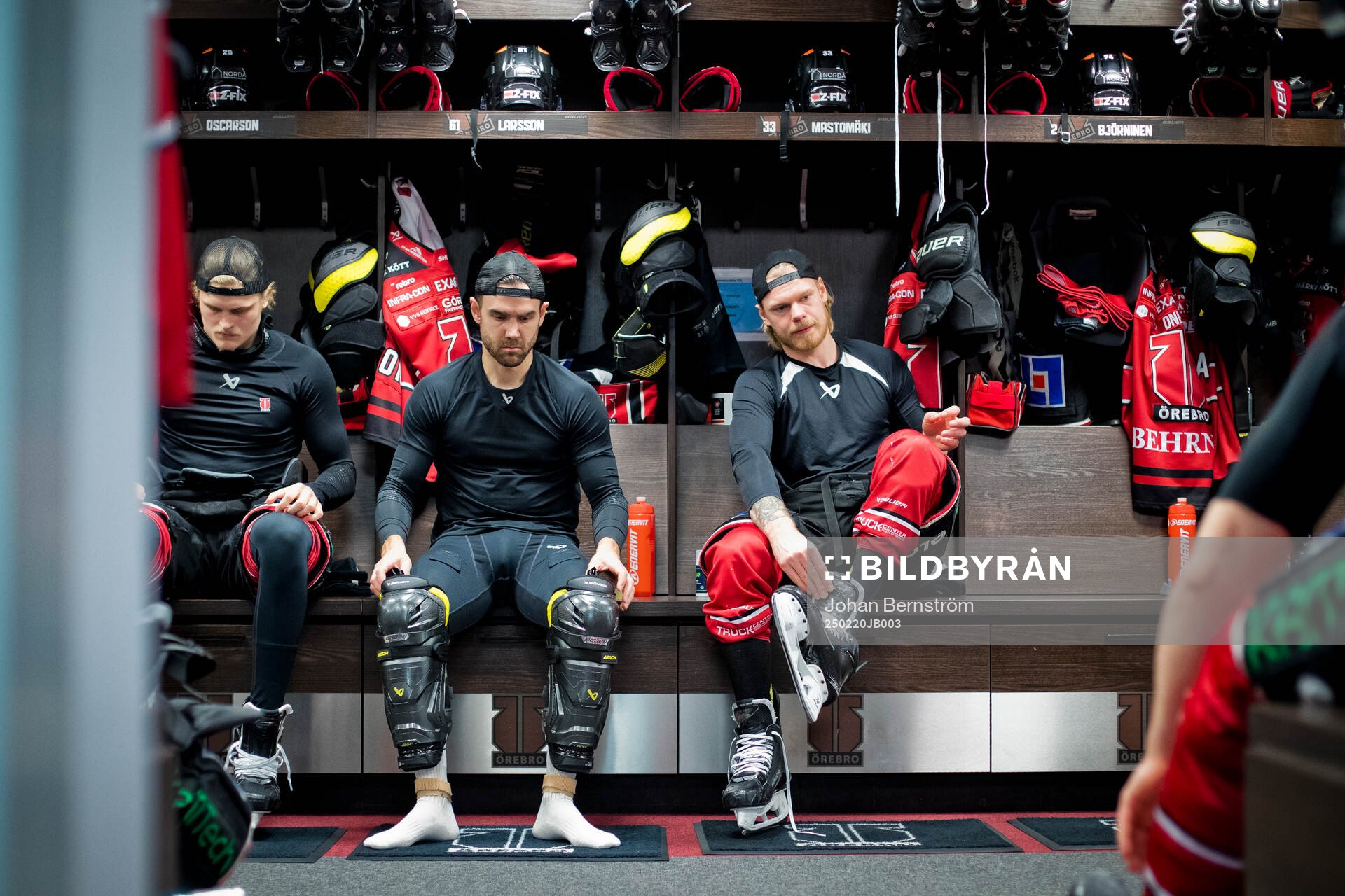 Örebros Milton Oscarson, Ludvig Larsson och Christopher