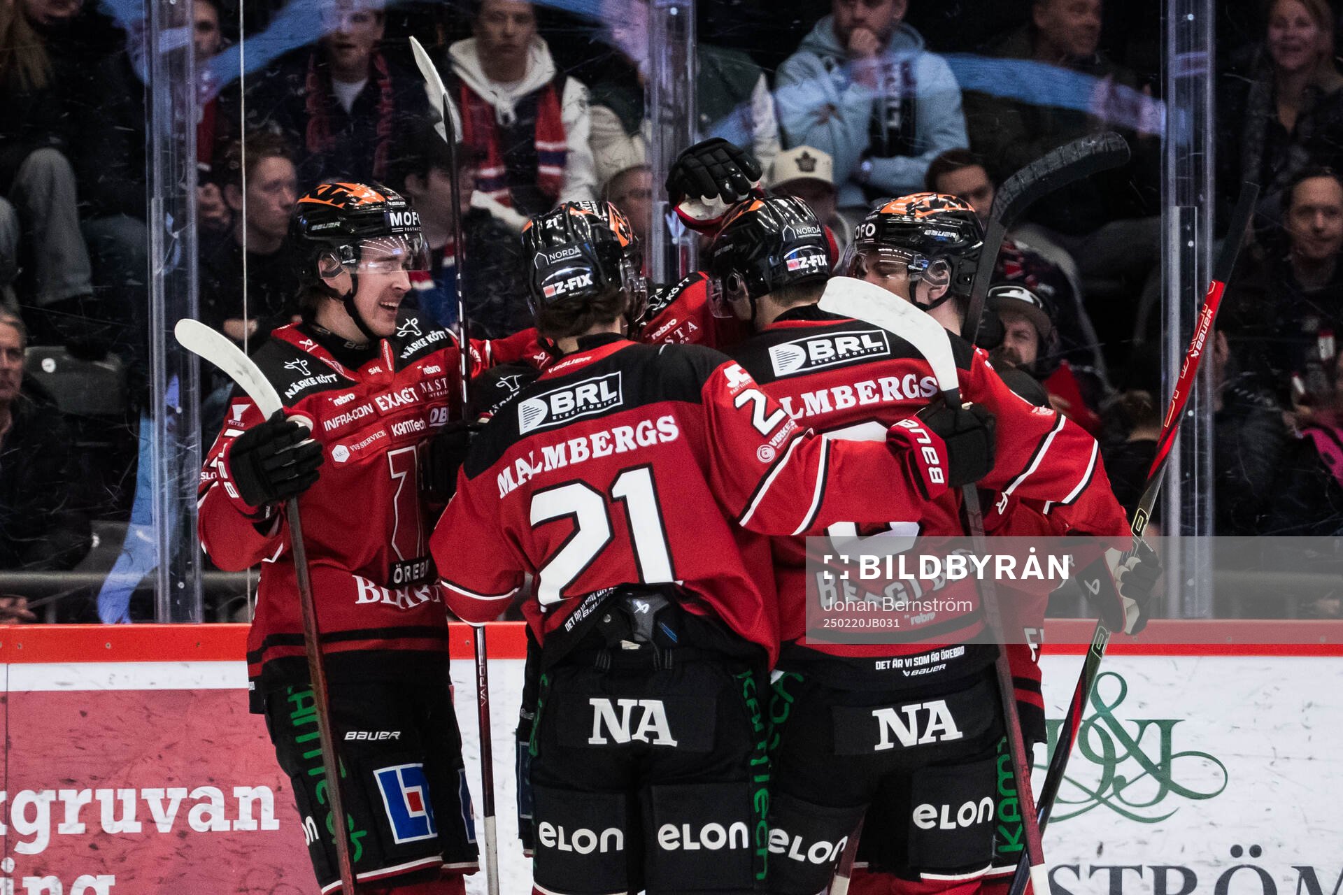 Örebros Hannes Björninen jublar