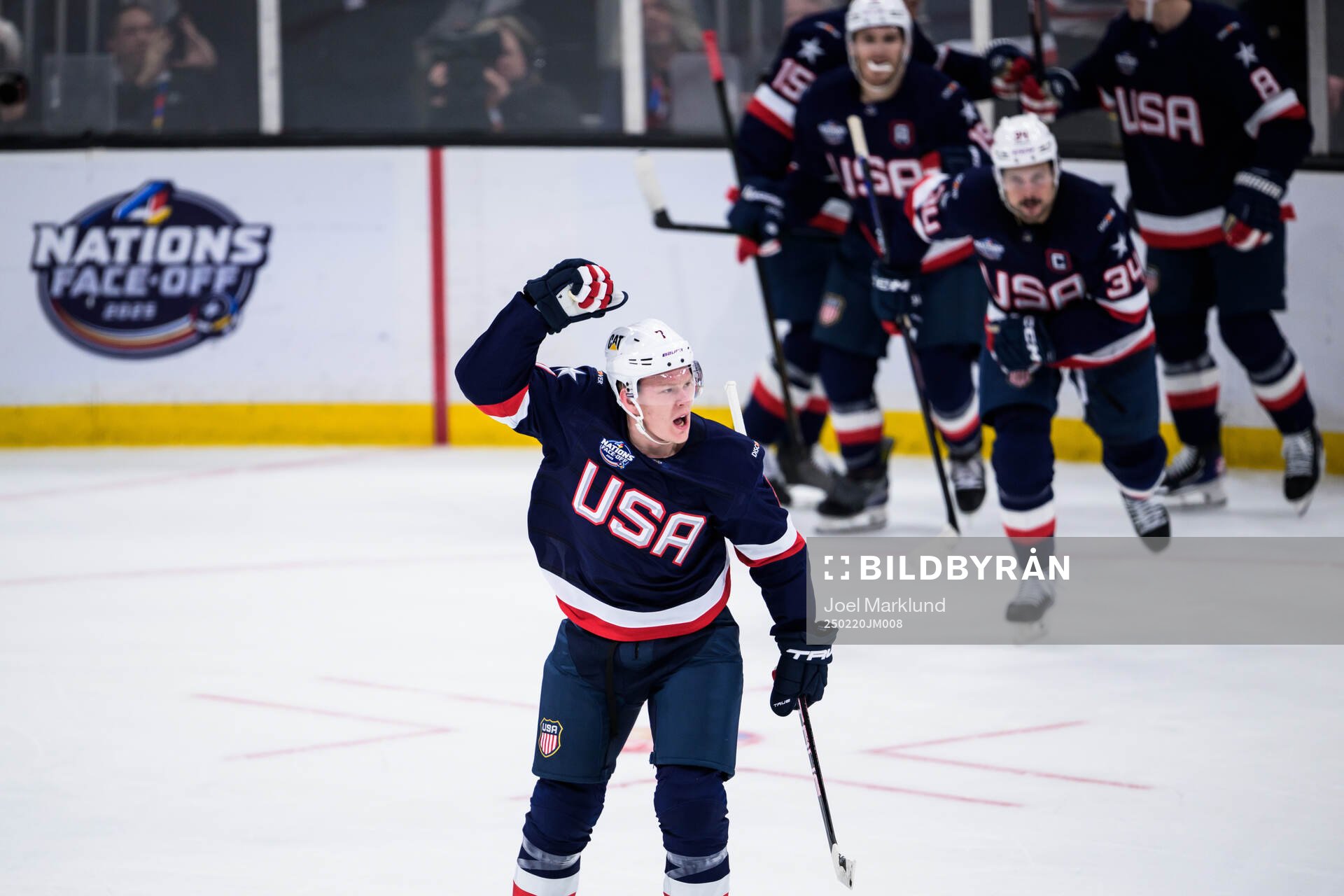 Brady Tkachuk of USA celebrates