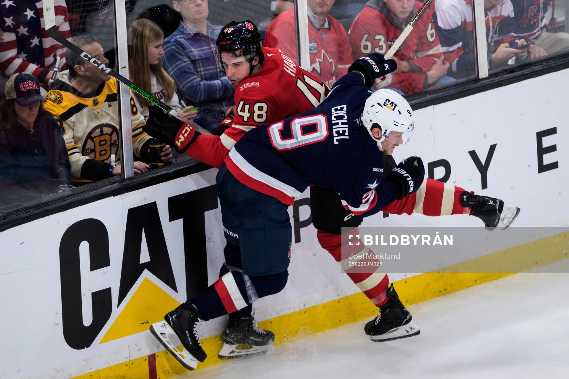 Thomas Harley of Canada and Jack Eichel of USA