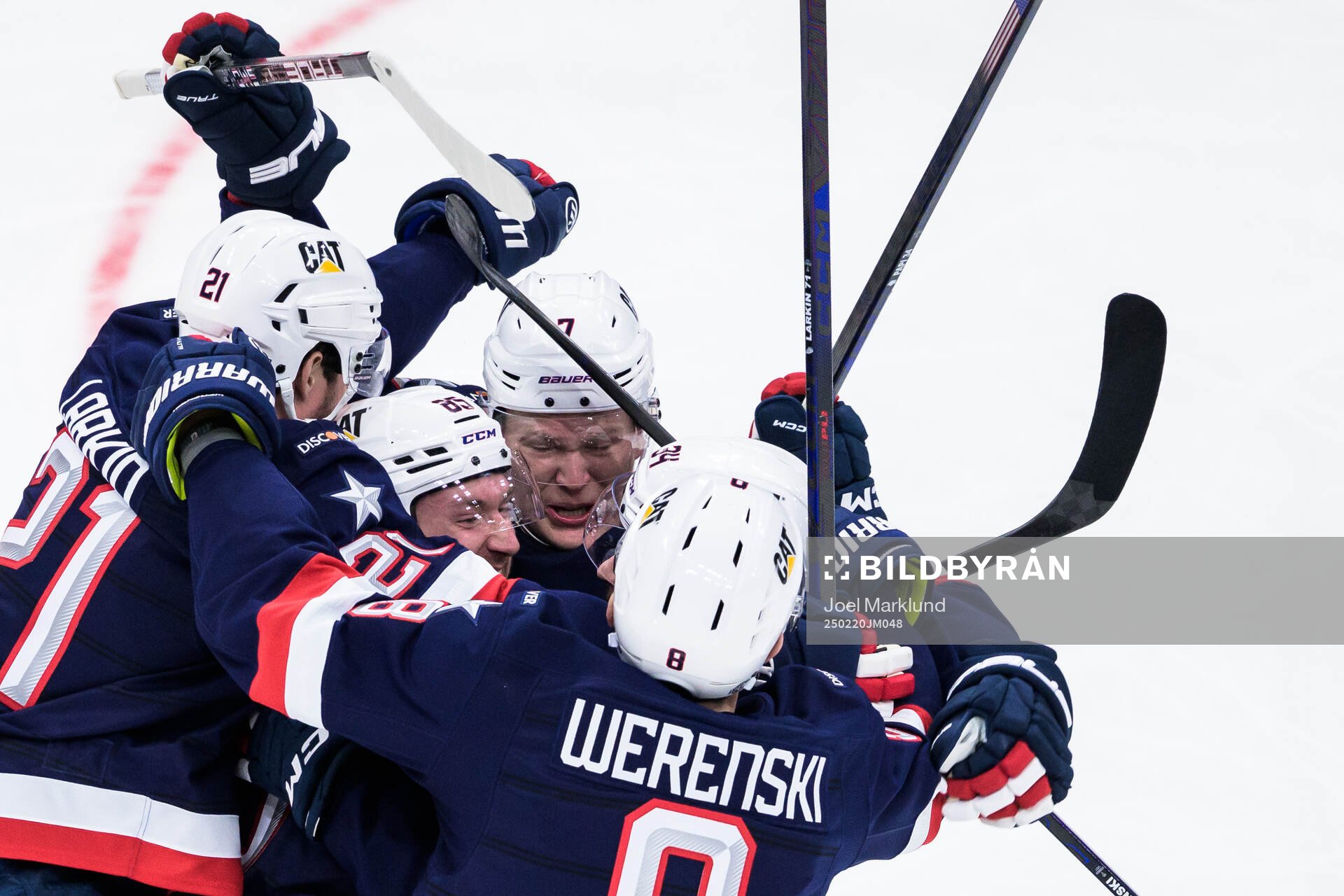 Dylan Larkin, Jake Sanderson, Brady Tkachuk, Auston