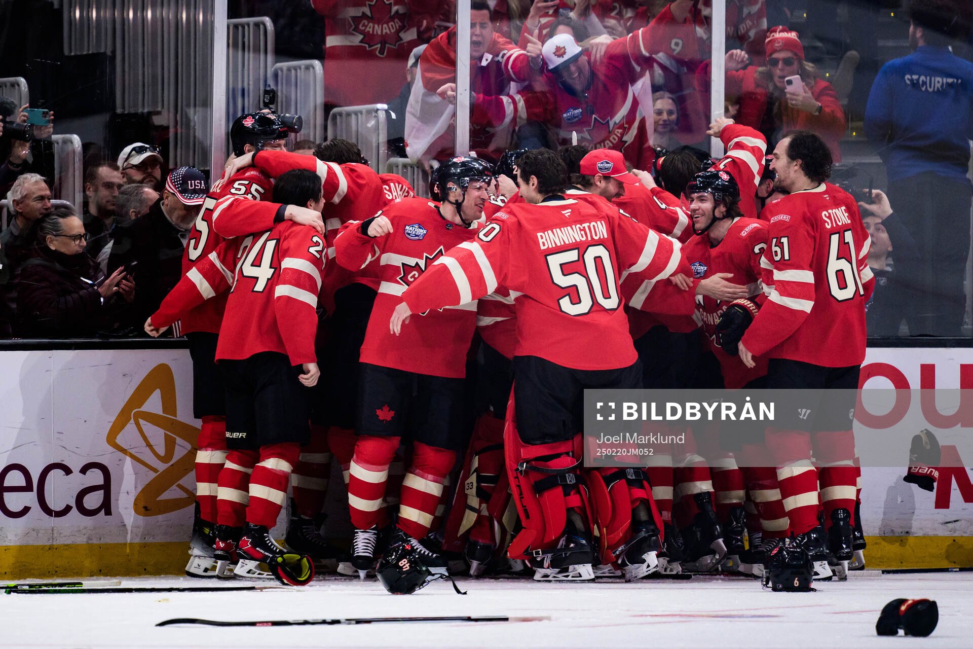 Players of Canada celebrate