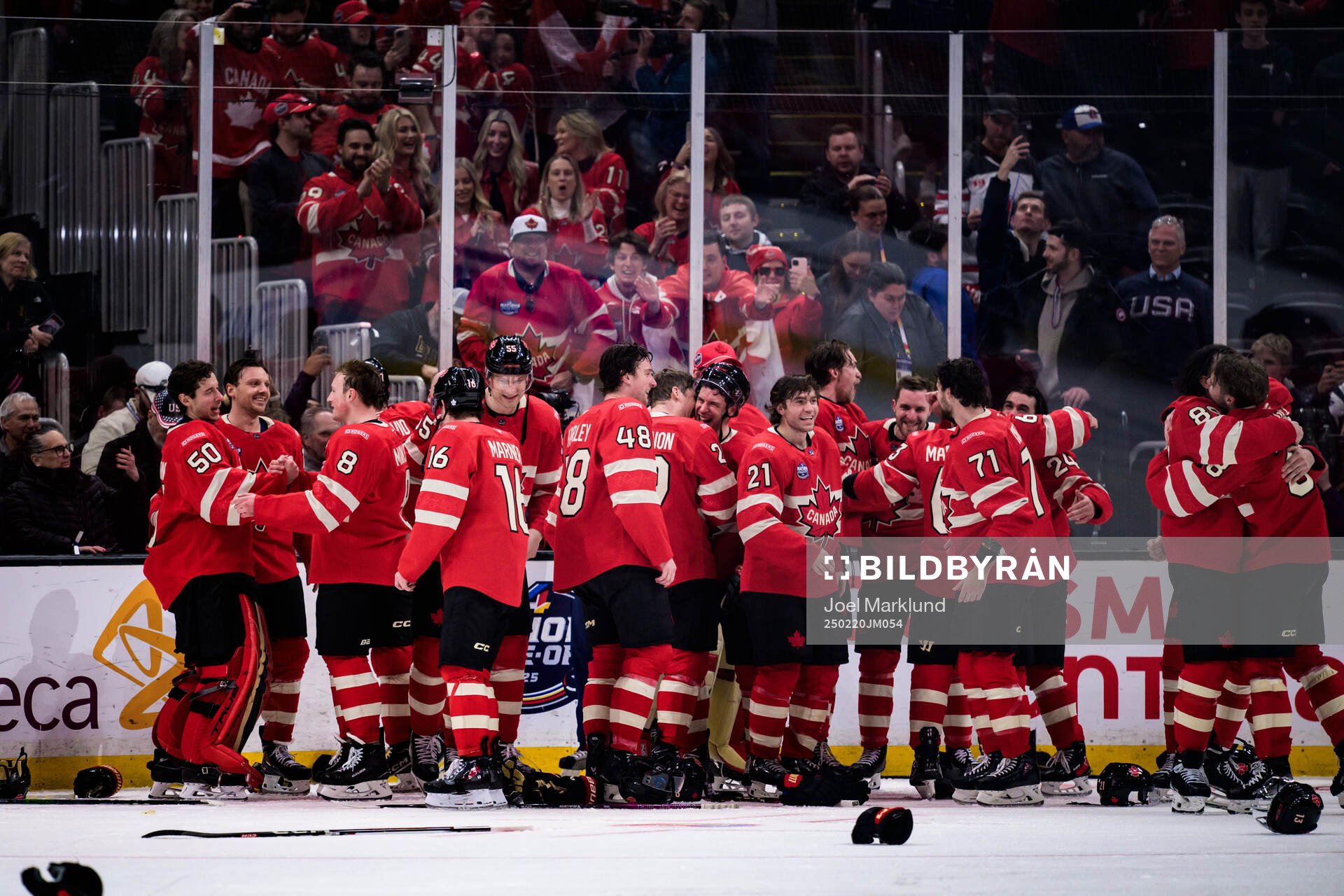 Players of Canada celebrate