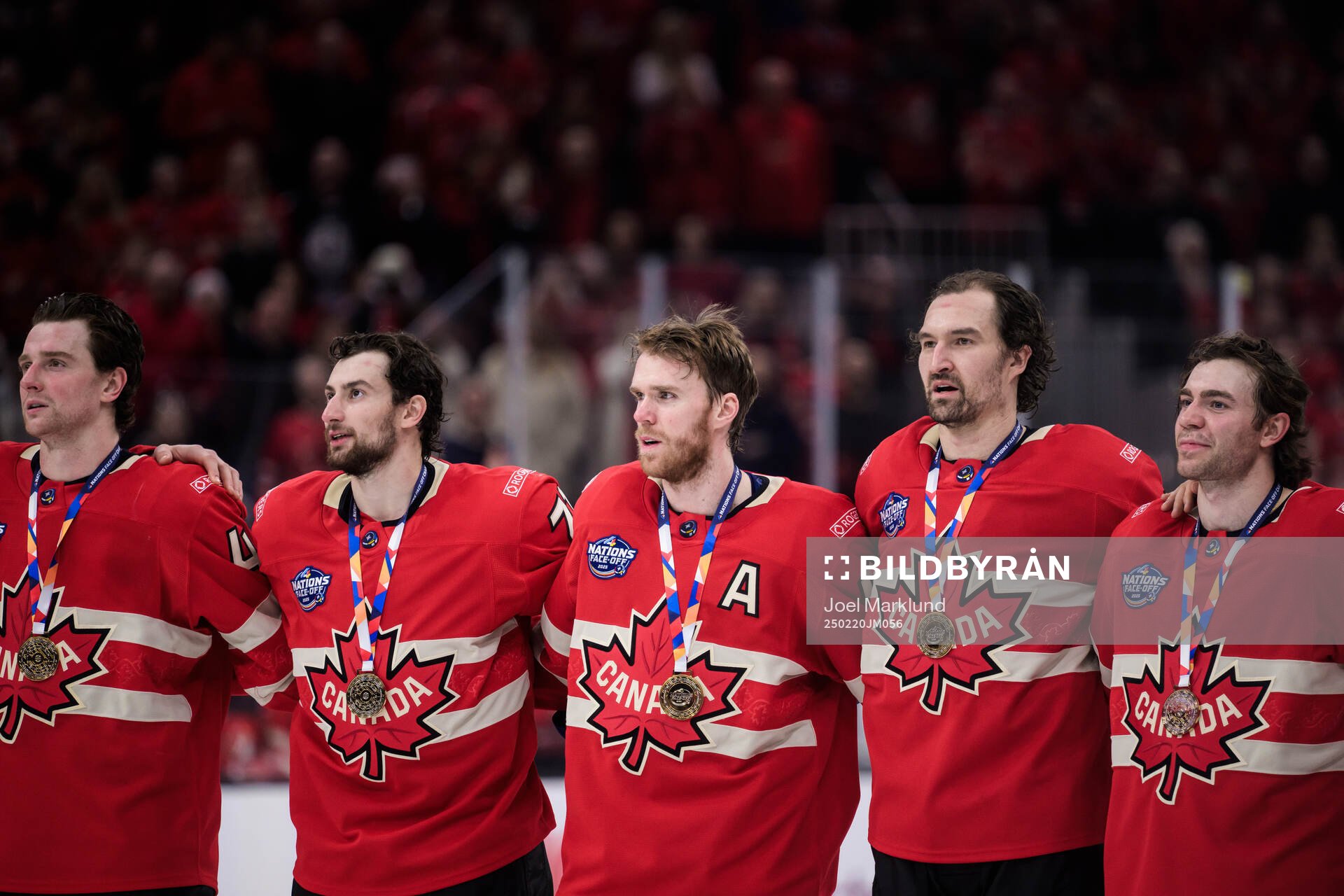 Thomas Harley, Anthony Cirelli, Connor McDavid, Mark Stone
