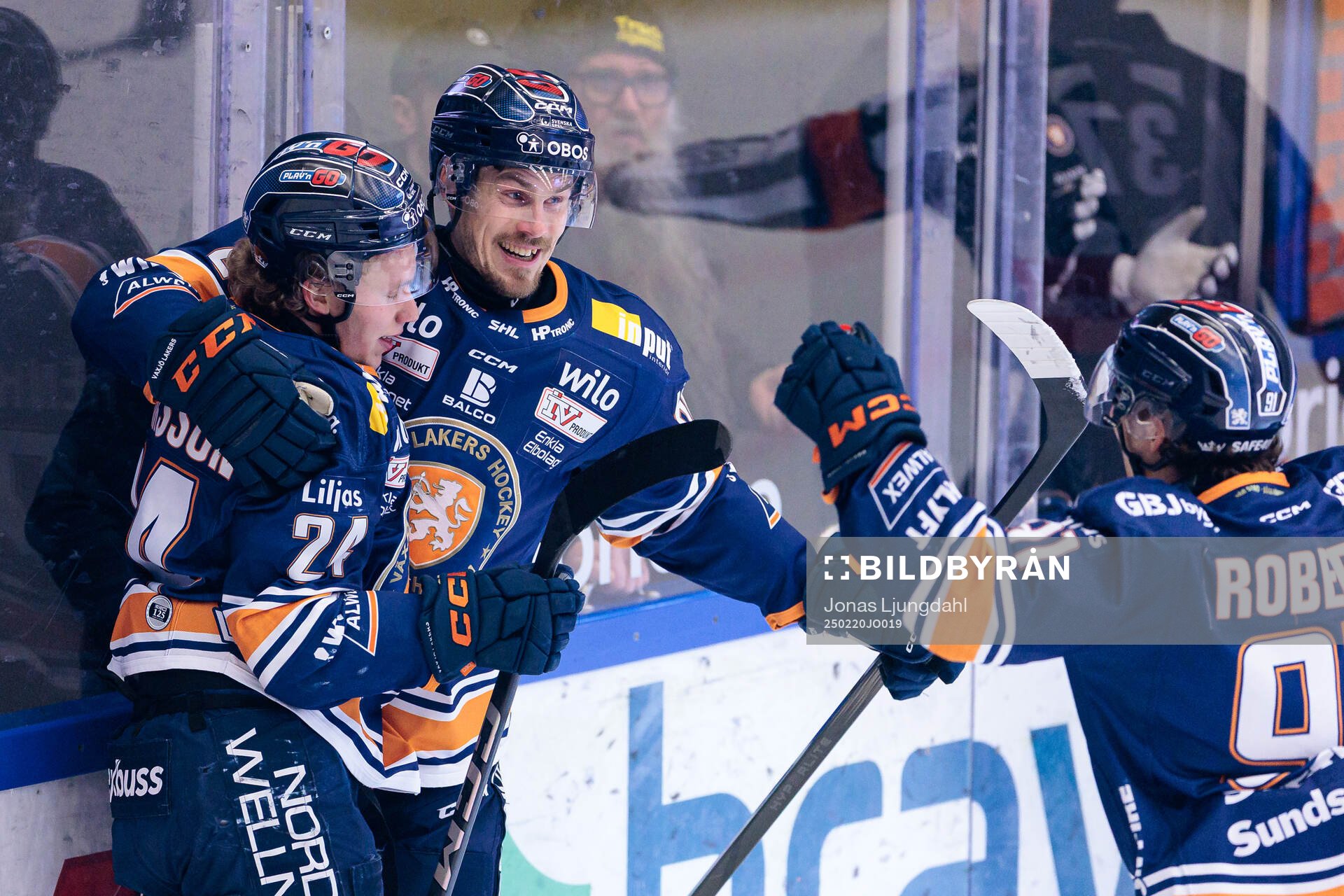 Växjös Karl Henriksson och Emil Larsson jublar