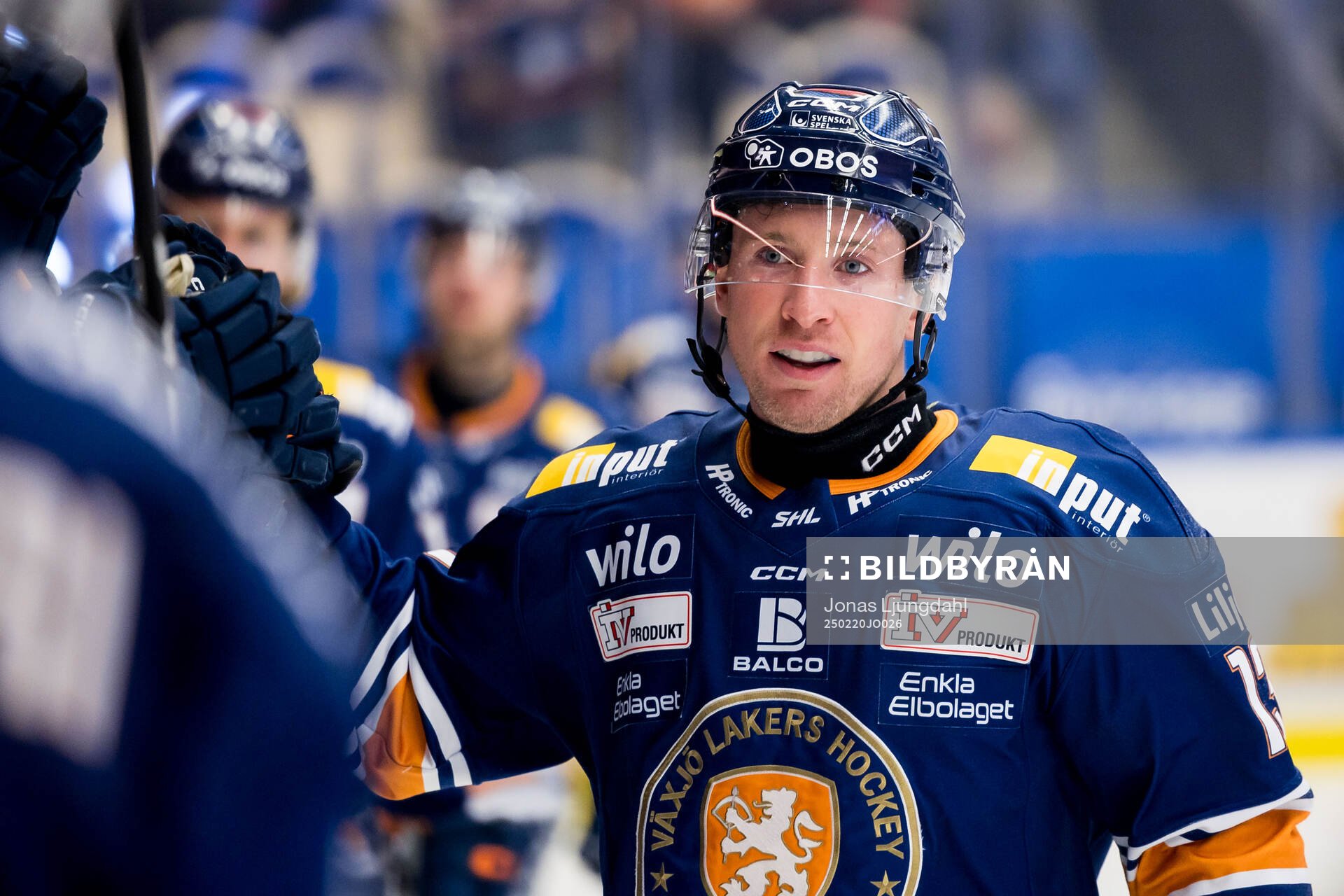 Växjös Dylan McLaughlin jublar