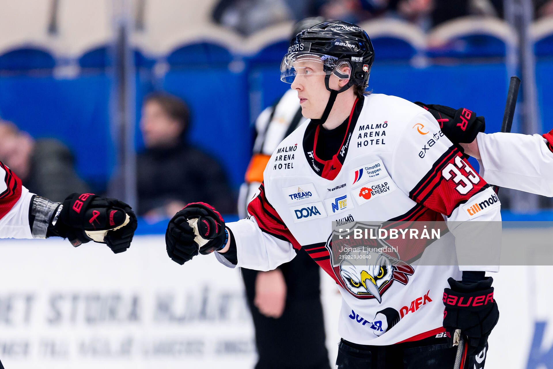 Malmö Redhawks Lassi Thomson jublar